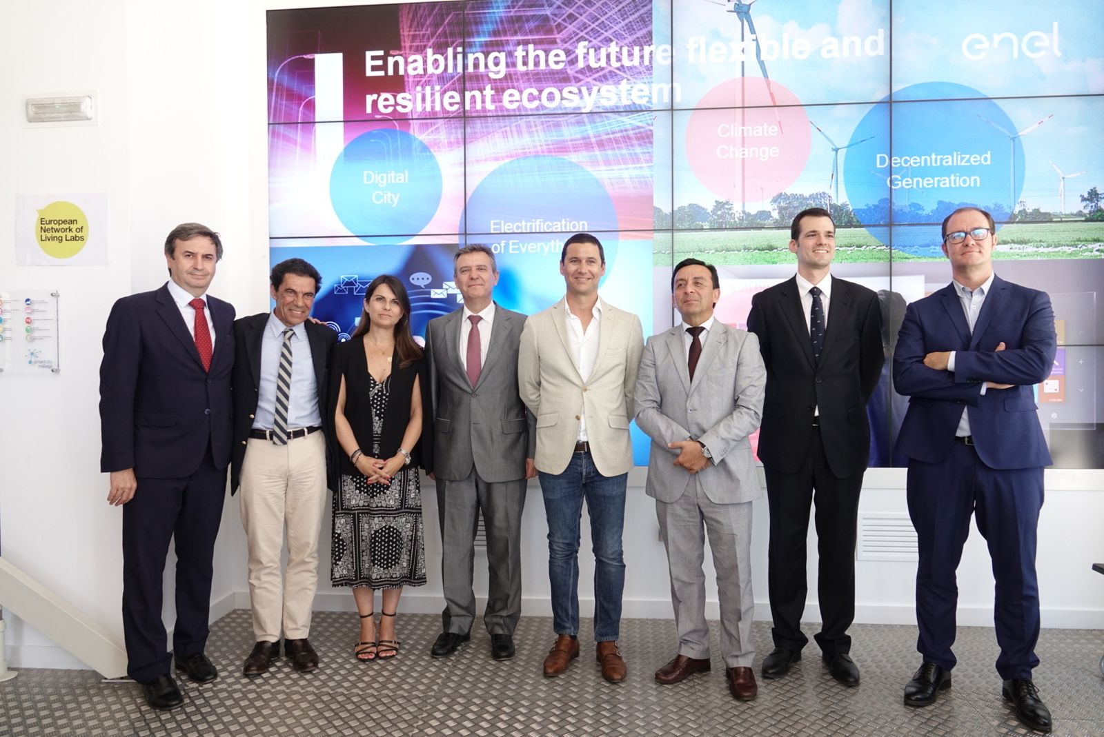 Delegación de Portugal en su visita a  la Smartcity Málaga.
