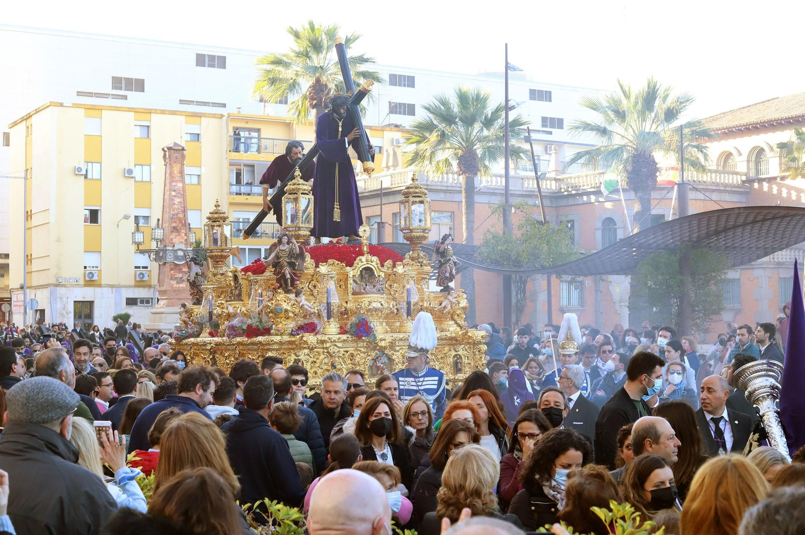 Imágenes del Nazareno en la madrugá de Huelva