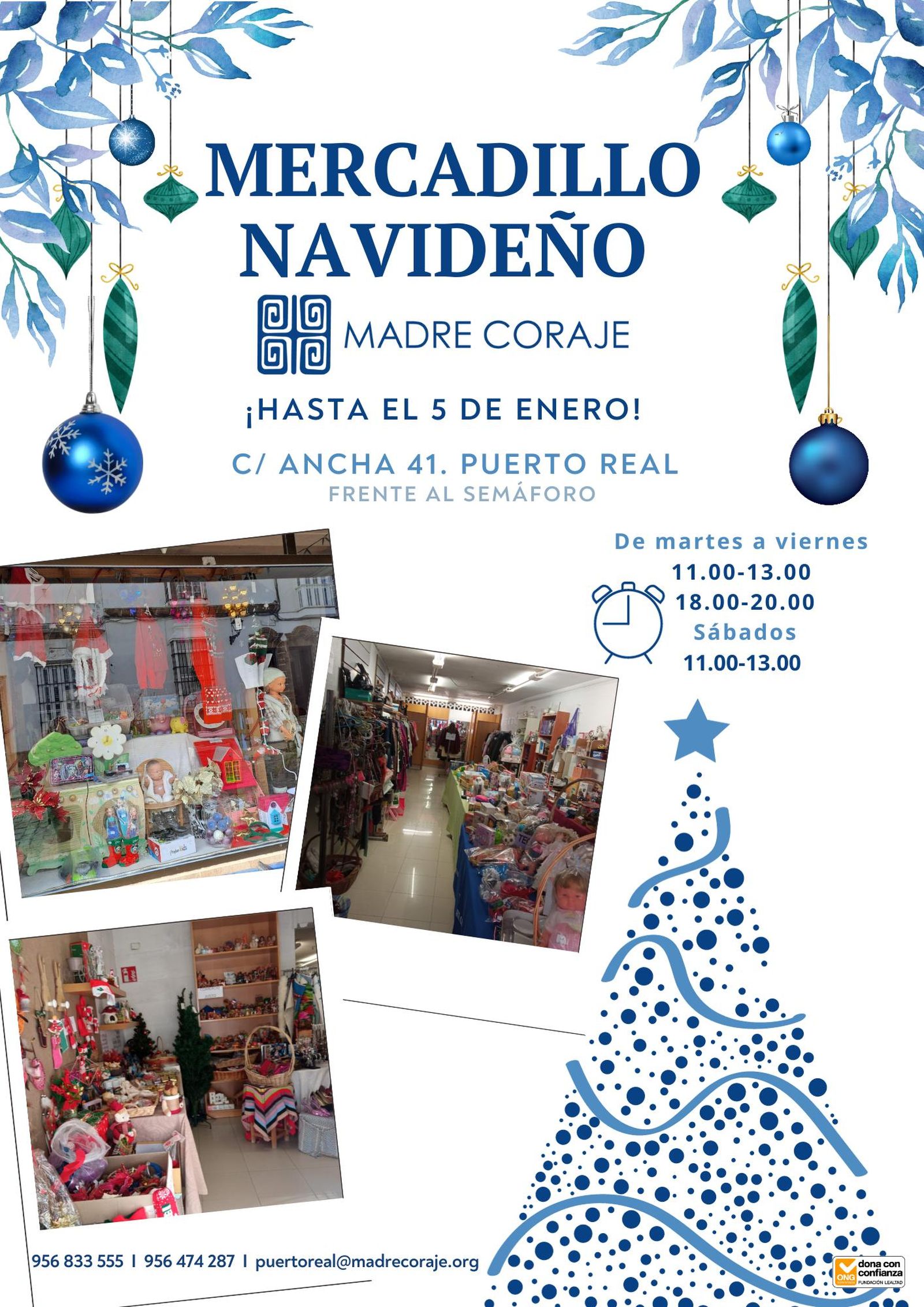 Madre Coraje Puerto Real abre su mercadillo navideño