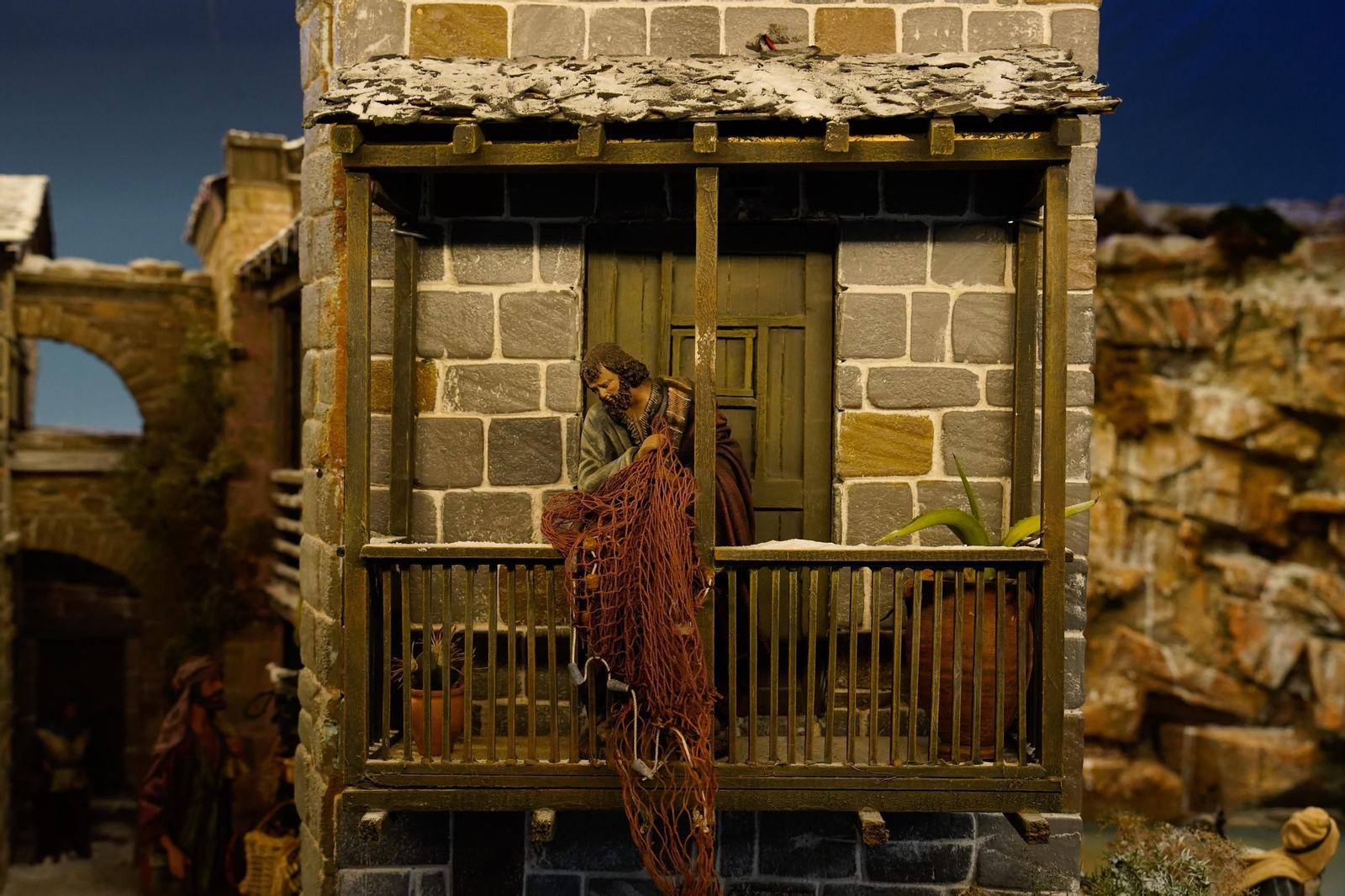 Fotos del Belén de la Asociación de Belenistas de Algeciras `Oro, Incienso y Mirra´, en la Sala del Mercado Hotel Garrido