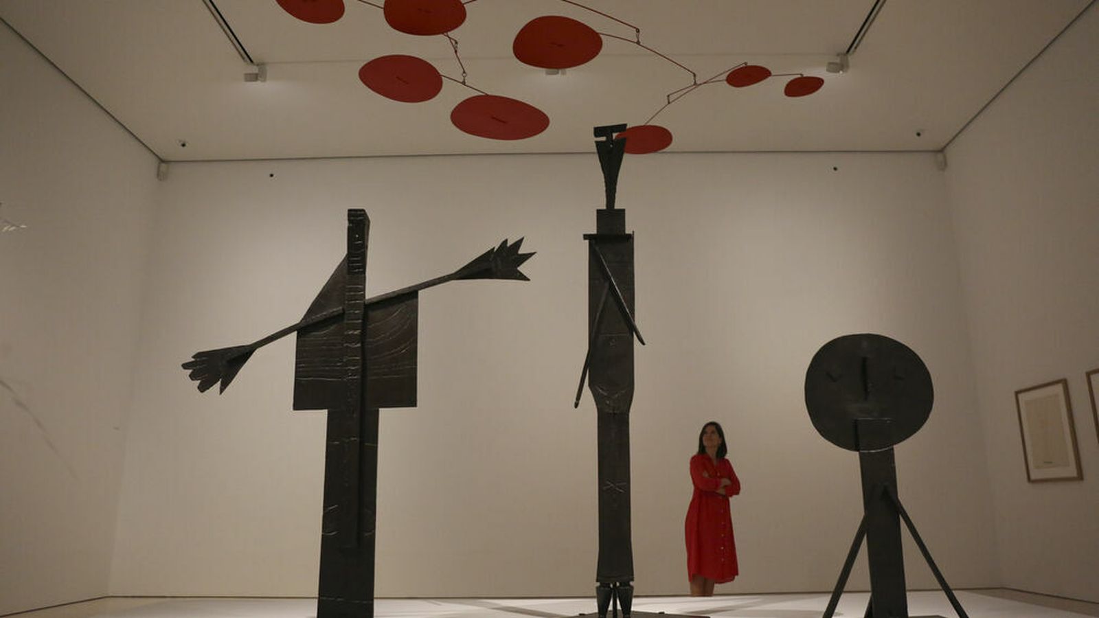 Una de las salas de la muestra 'Calder-Picasso' en el Museo Picasso Málaga.
