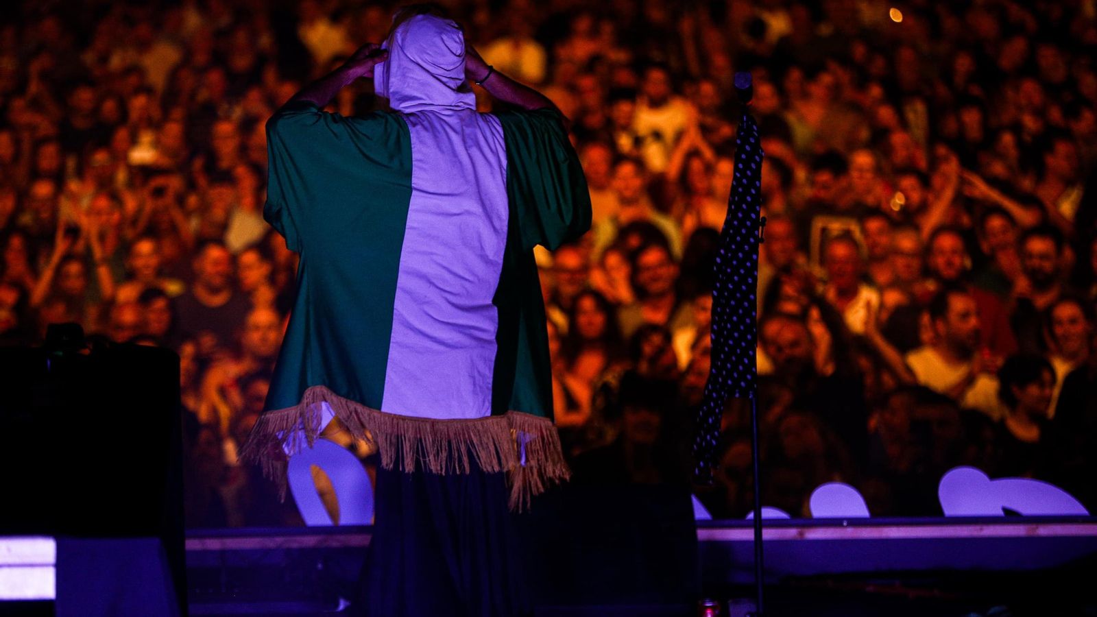 Los incondicionales de los artistas arroparon a la banda hasta que concluyó el concierto.