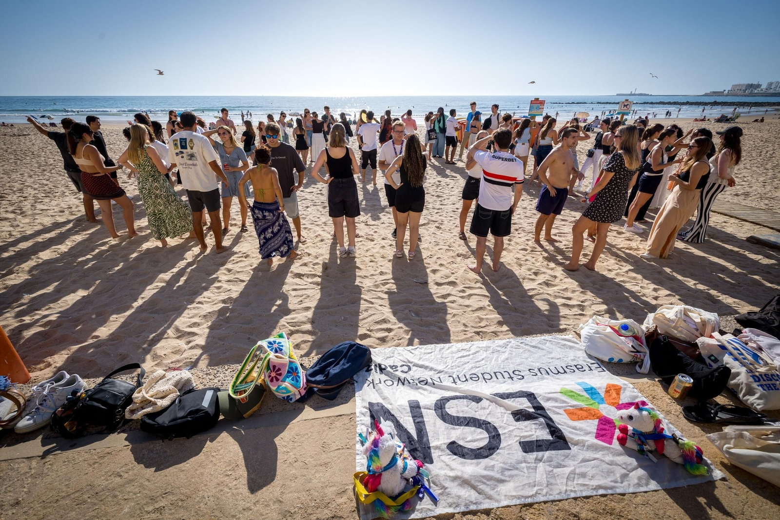 Un momento de la cita de los estudiantes Erasmus organizada por ESN Cádiz.