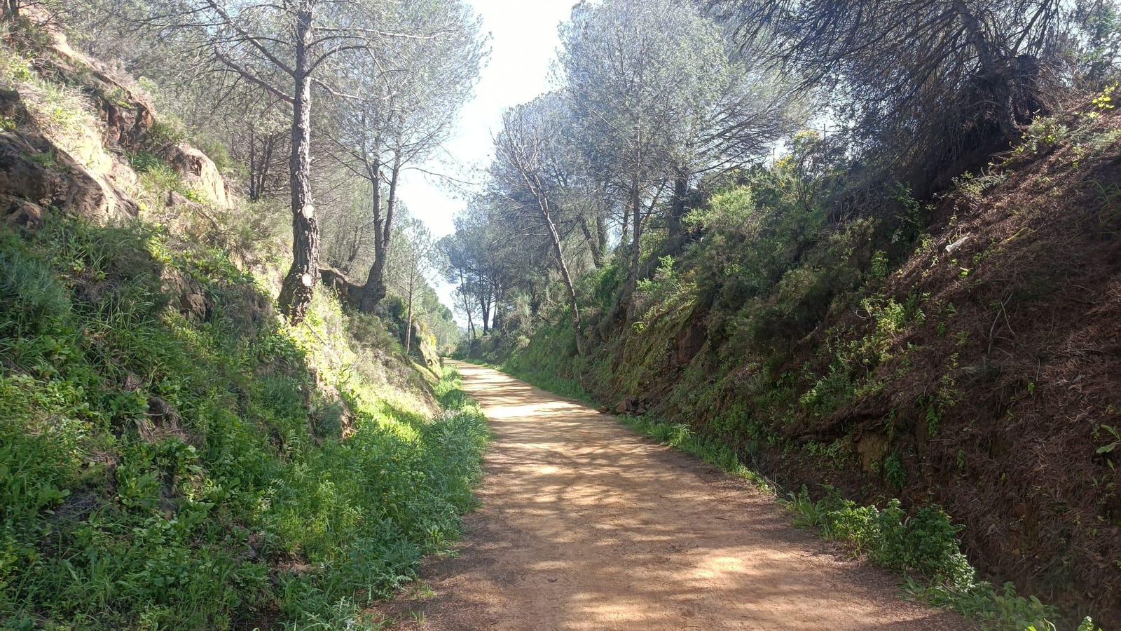 Otra vía verde antes de llegar a Minas de Riontinto