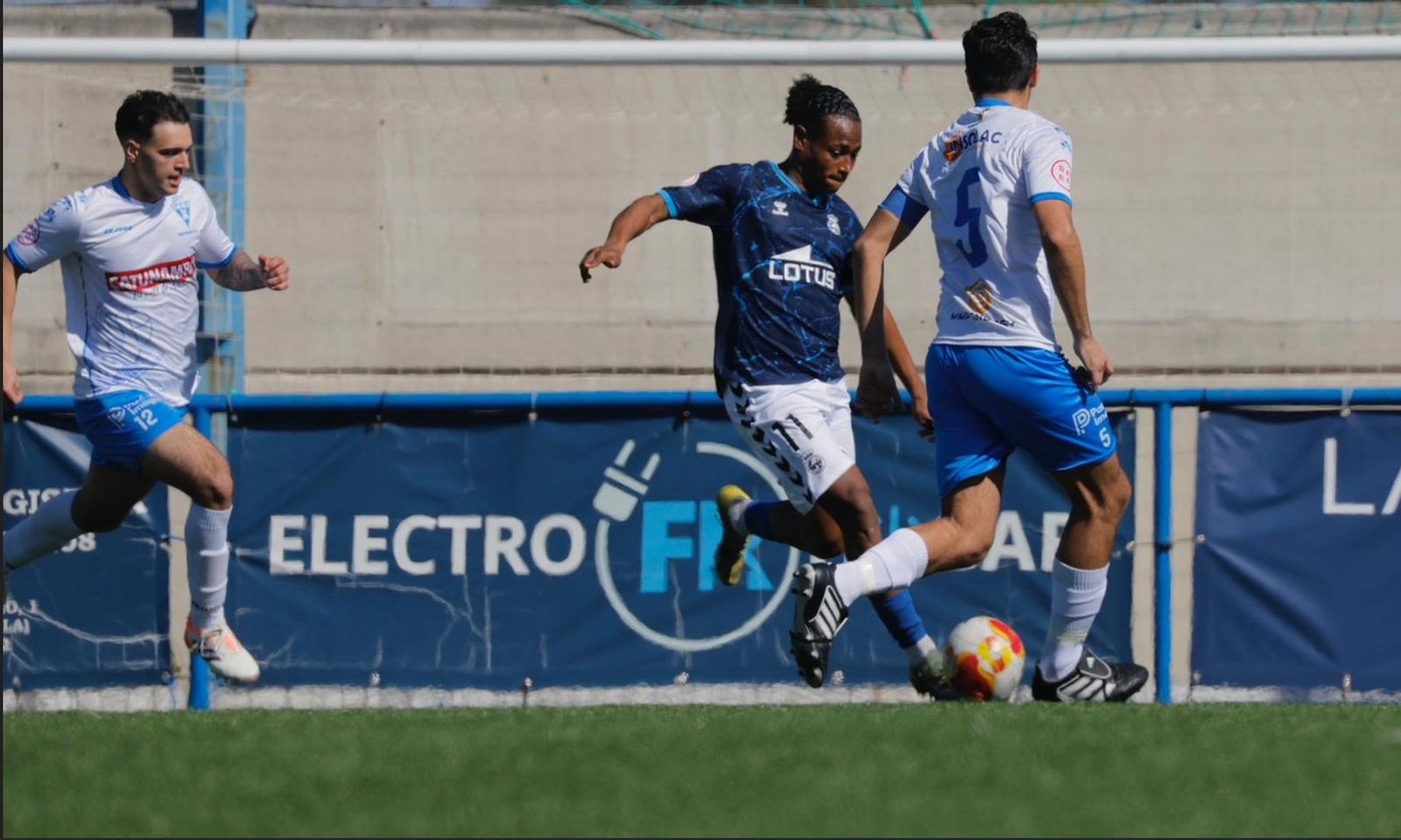 Joanet López, en sus primeros minutos como jugador de la Balona