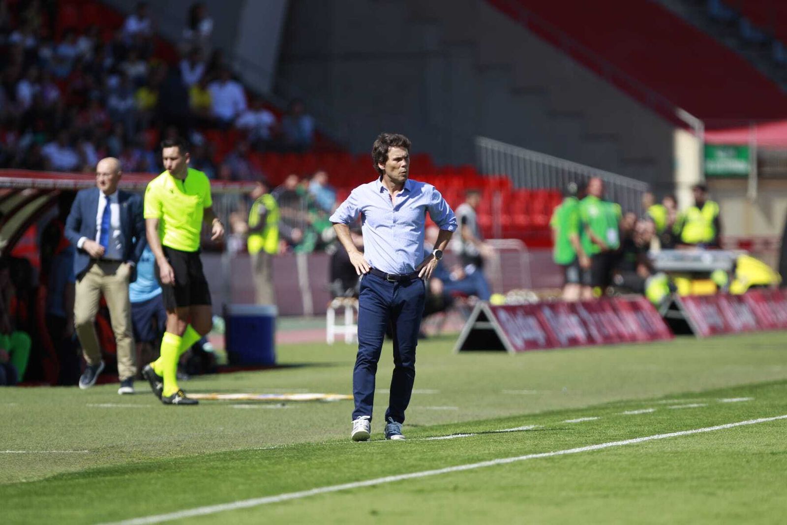 Gesto de concentración del catalán en el mediodía de este sábado