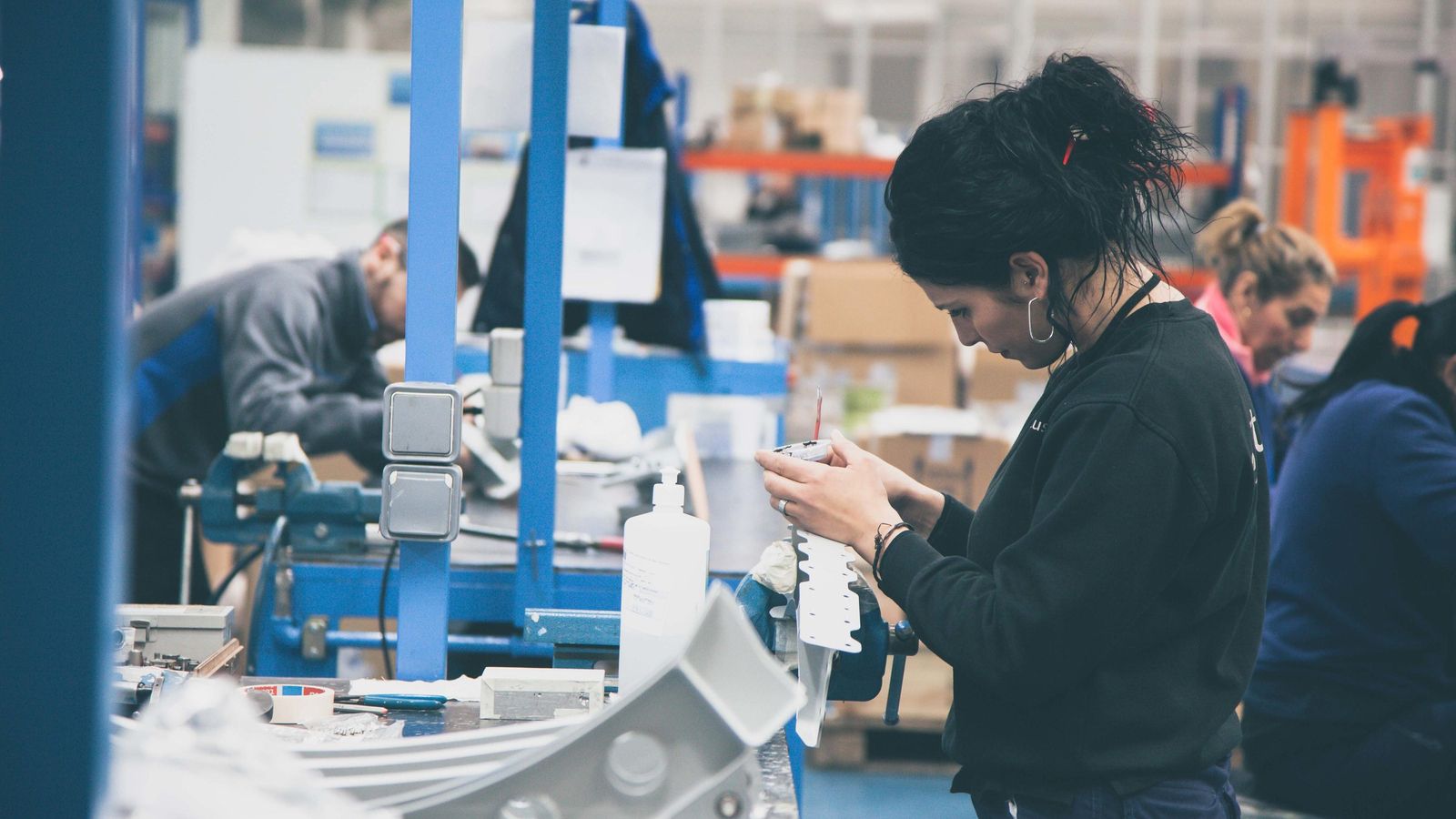 Una trabajadora de Inespasa.