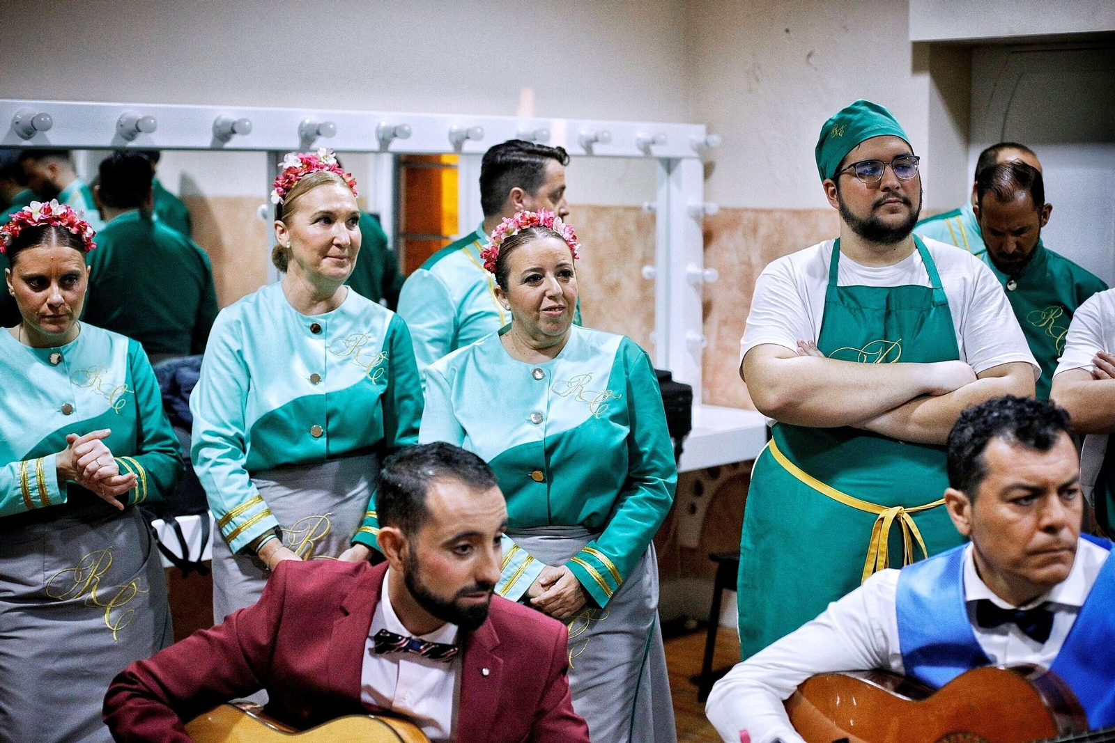 Coro "El Gremio" en camerinos