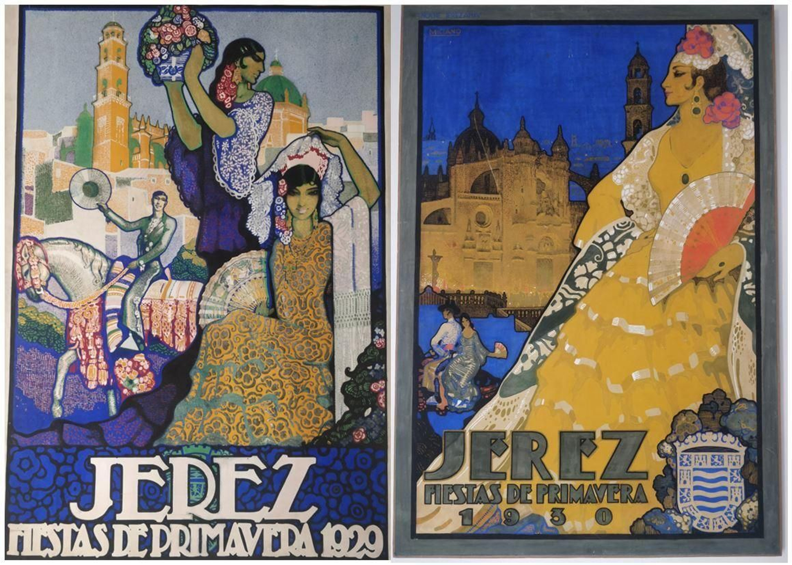 Detalles de carteles de la Feria de Jerez.
