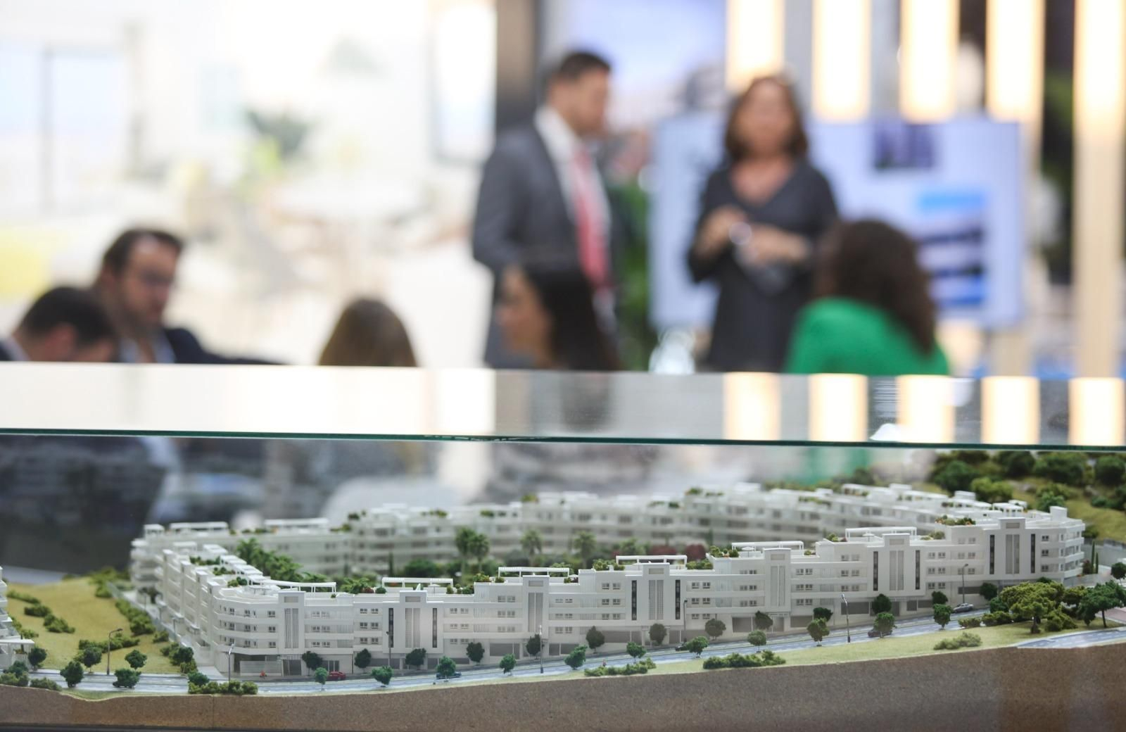 Una de las promociones de viviendas expuestas en el último salón inmobiliario.