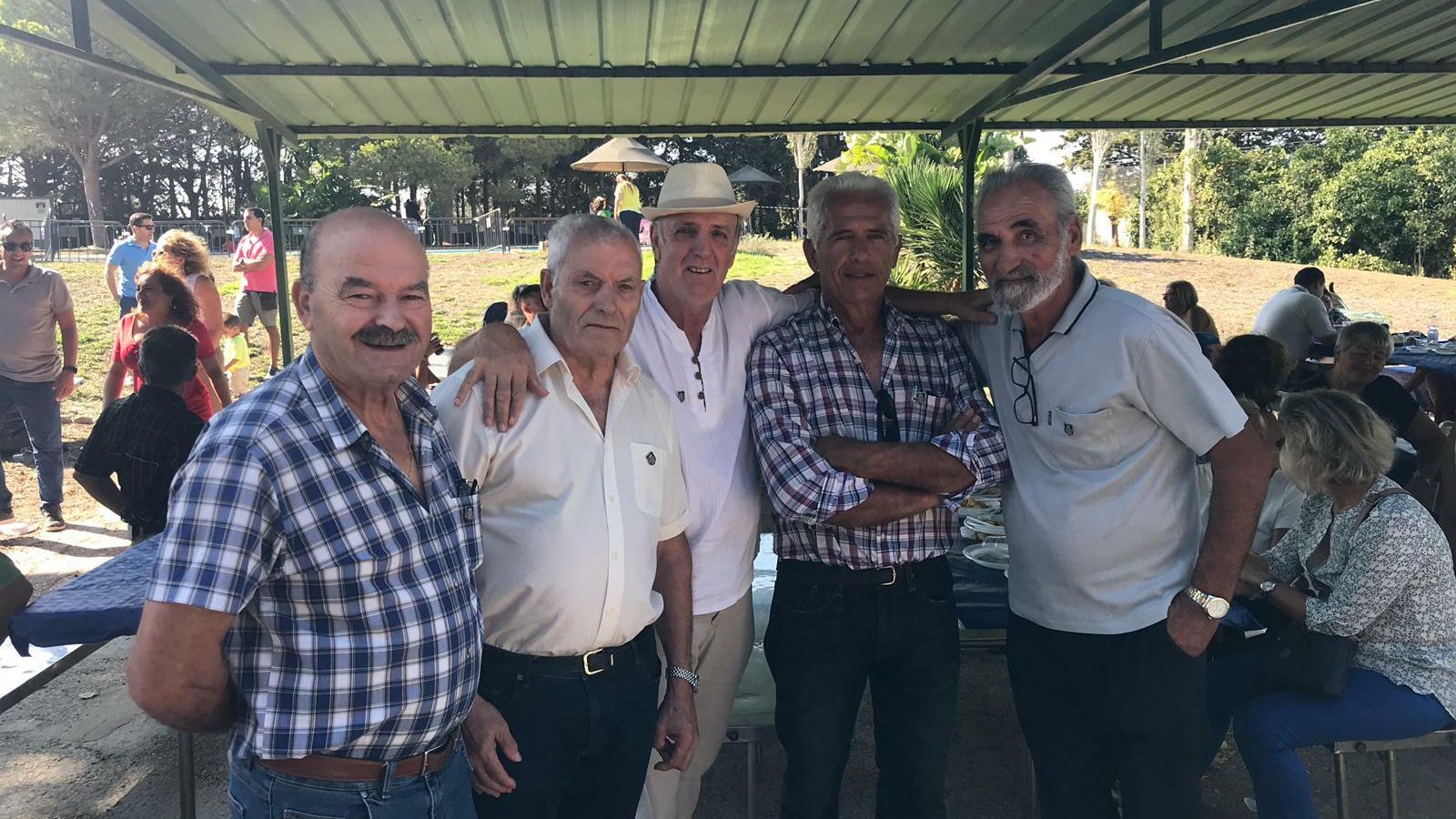 Miembros de la Asociación de jubilados de la Policía Nacional, durante la convivencia.