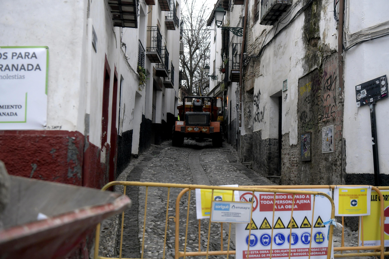 De la Cuesta Alhacaba a San Nicolás, obras en imágenes