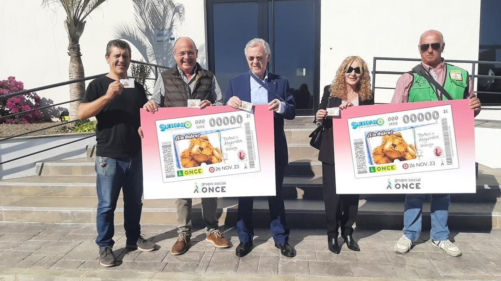 Presentación del cupón que homenajeará a las tortas de Algarrobo