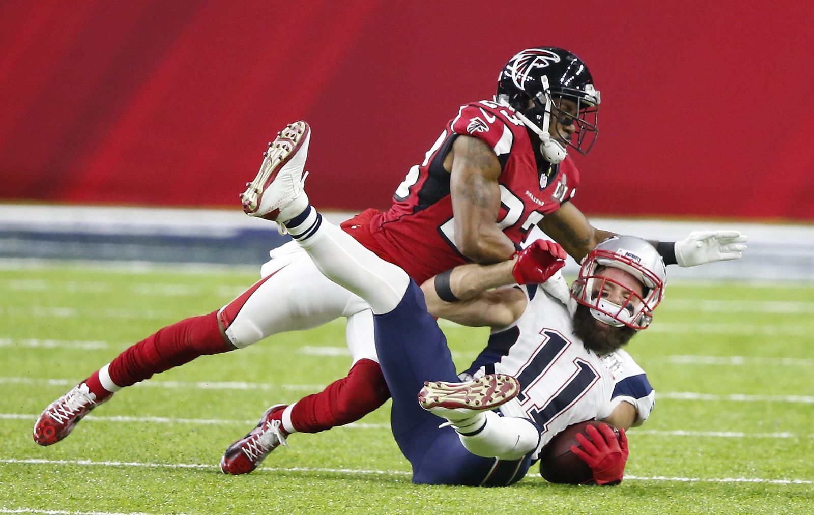 La final de la Super Bowl entre los Patriots y los Falcons
