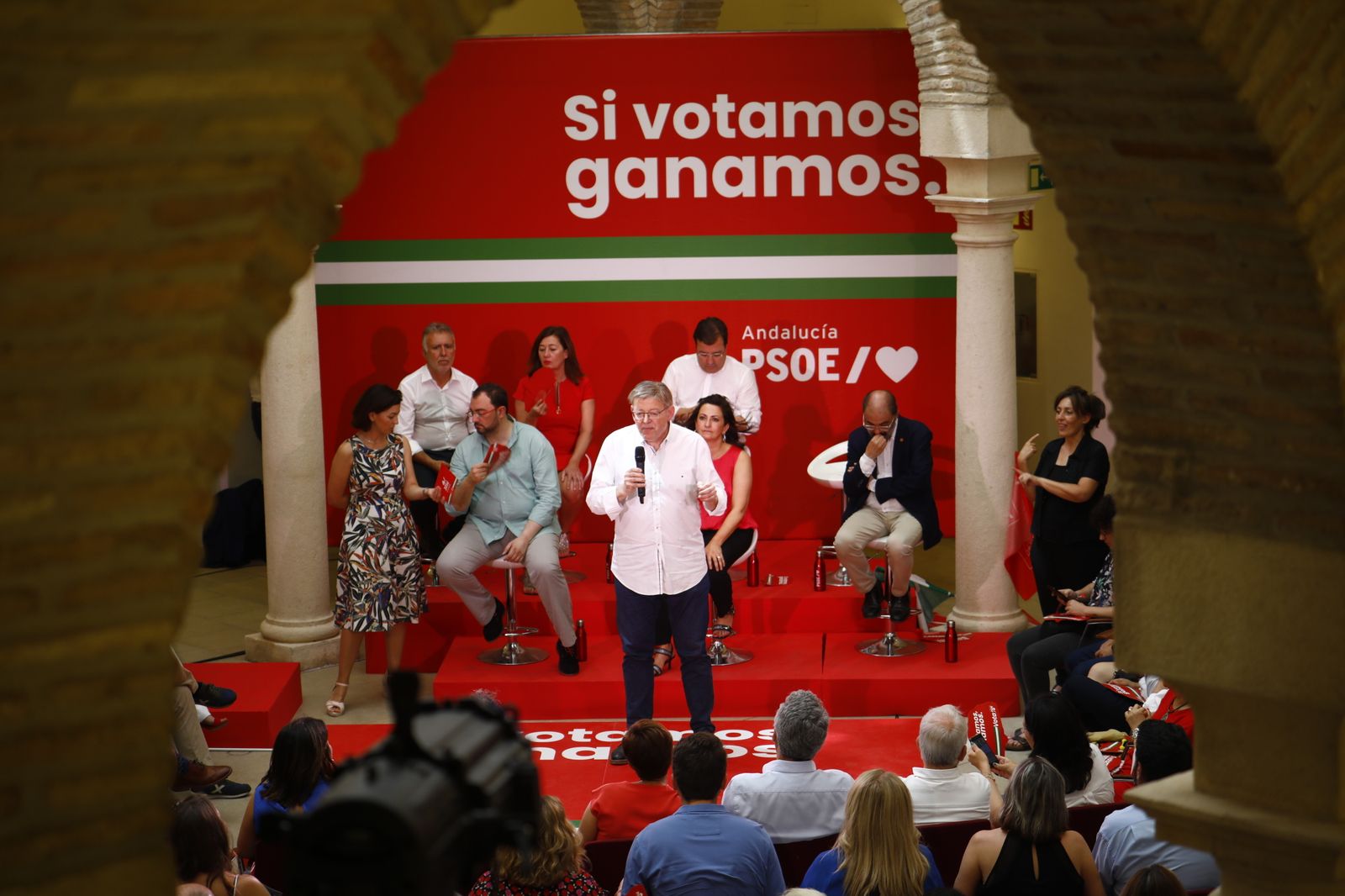 Elecciones Andalucía: La visita de los barones del PSOE en Córdoba, en imágenes