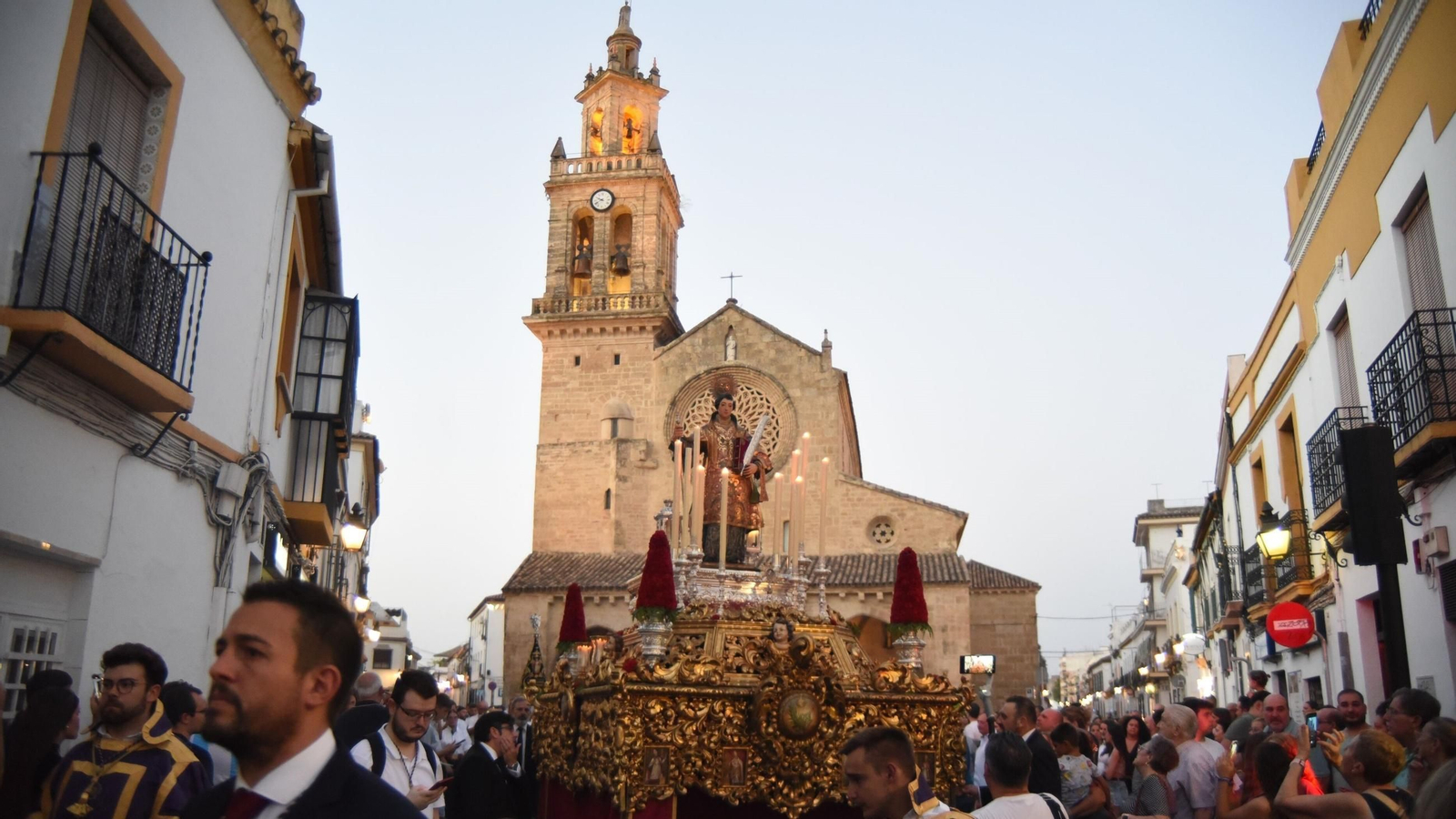 San Lorenzo, durante la procesión del año pasado.