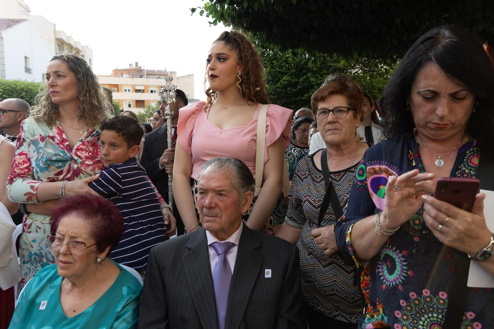 Santa Ana, patrona de Torredelcampo, recibe el bastón de mando como Alcaldesa Perpetua.