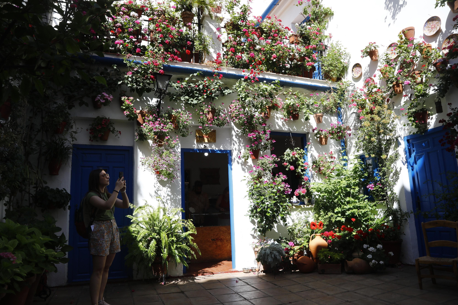 Los Patios de Córdoba se preparan para el fin de semana, en imágenes