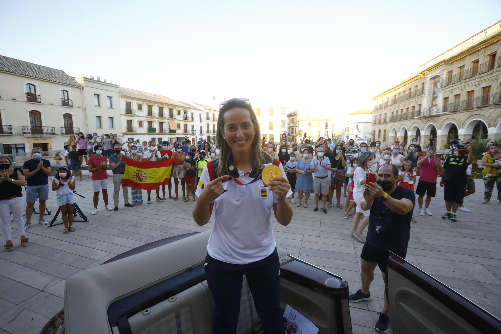 Las imágenes del homenaje a Fátima Gálvez en Baena tras su oro olímpico en Tokio