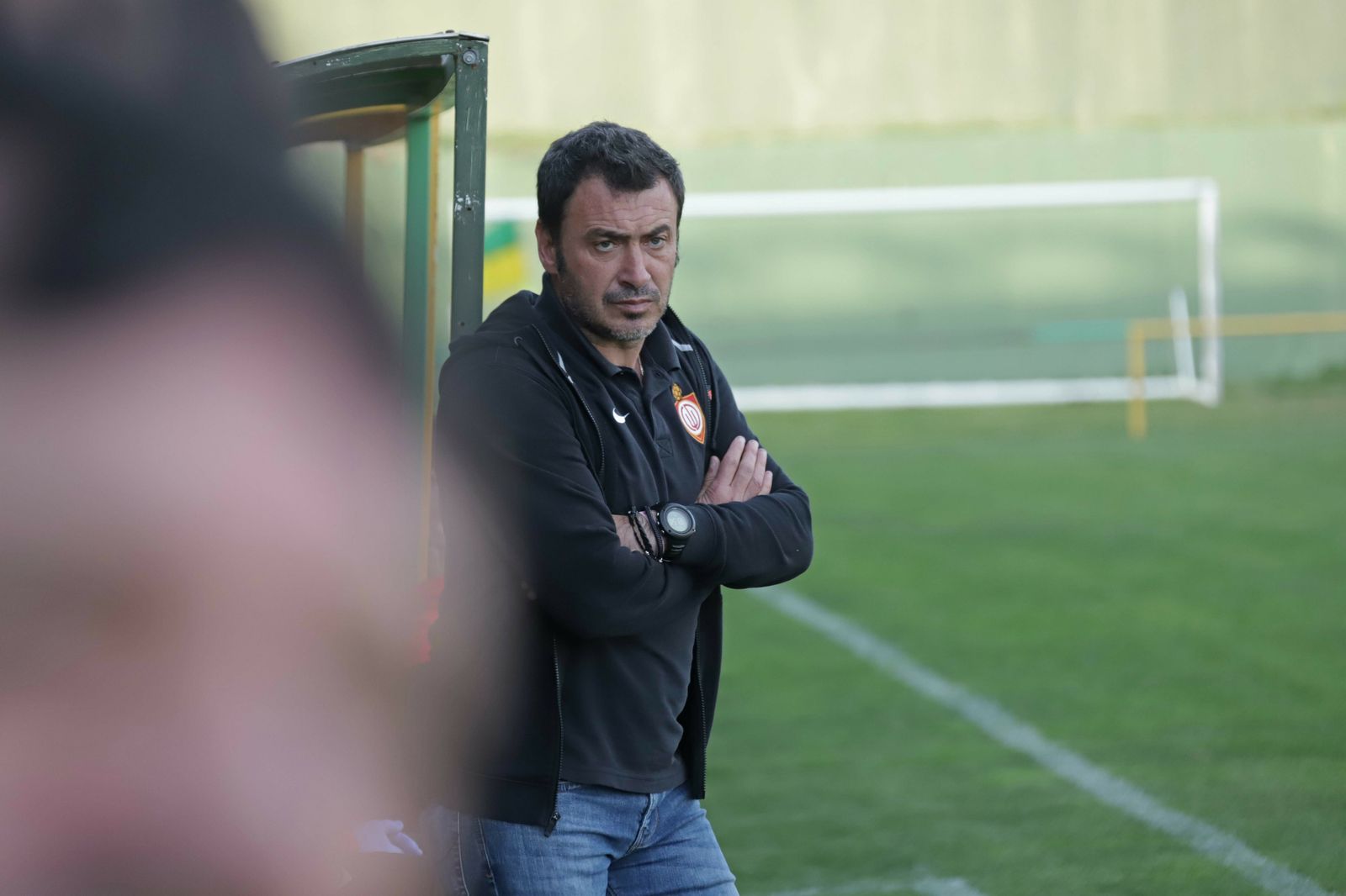 Jesús Galván, entrenador del Utrera, en el San Rafael.