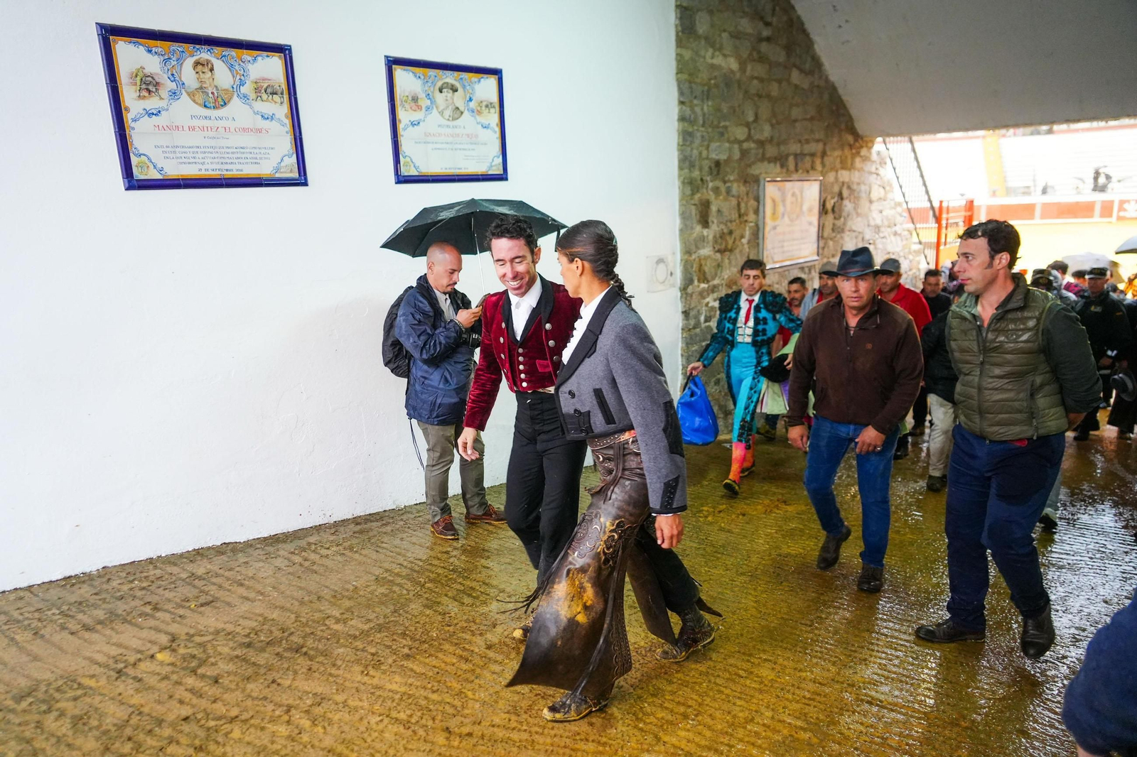 La corrida de rejones de la Feria de Pozoblanco, suspendida por la lluvia