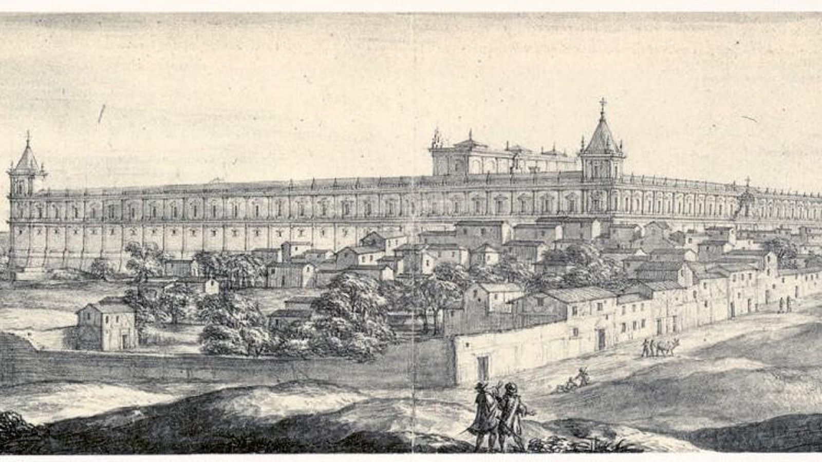 Un histórico grabado del edificio