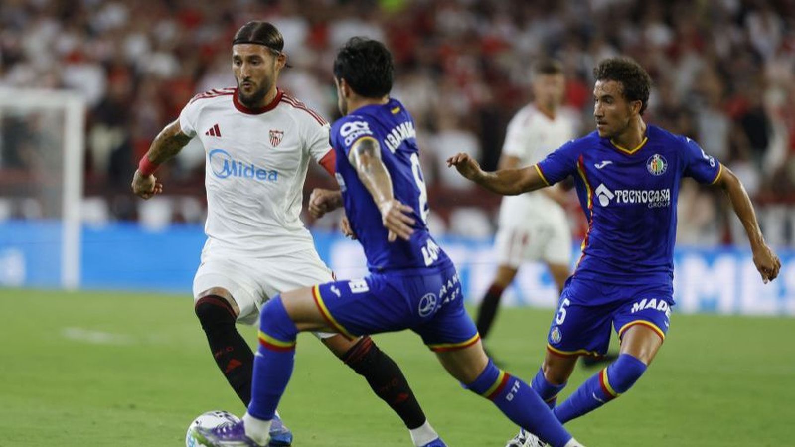 Gudelj en el encuentro ante el Getafe.