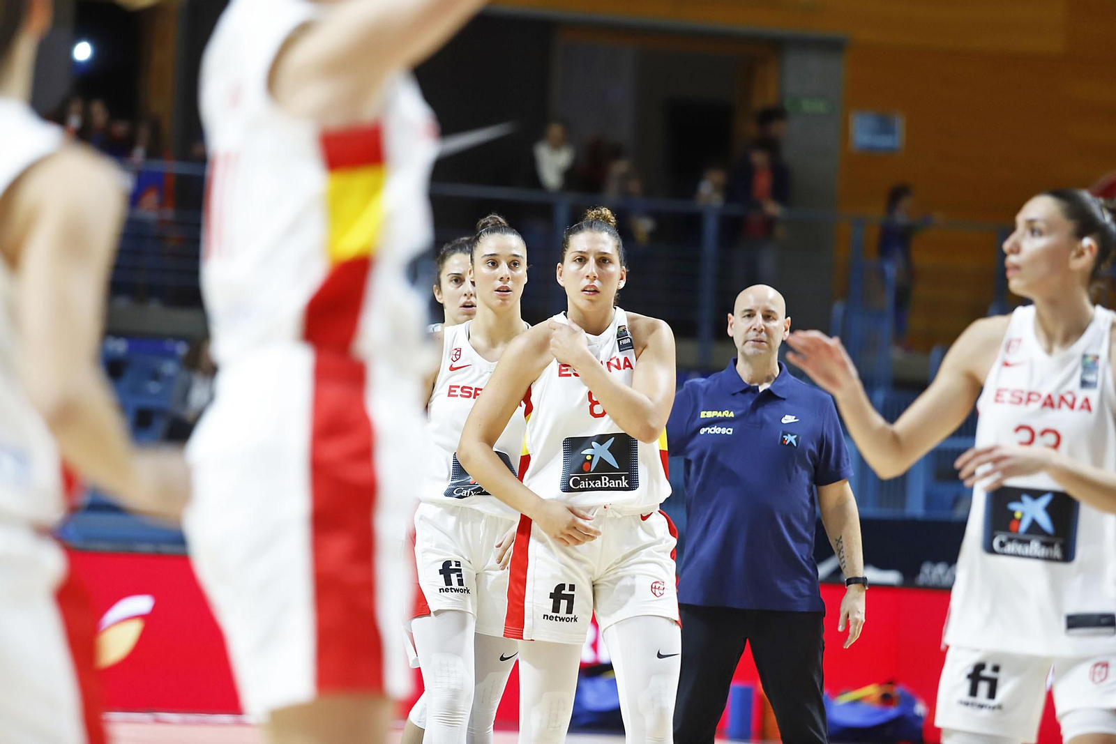 Imágenes del partido de la Selección Española femenina de baloncesto contra Islandia en Huelva