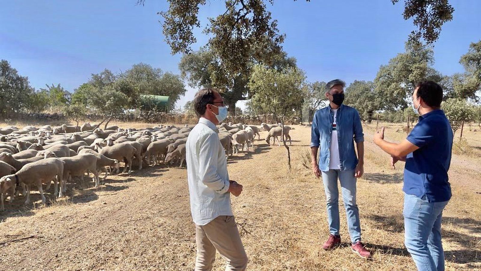 Andrés Lorite, durante una visita a Los Pedroches.