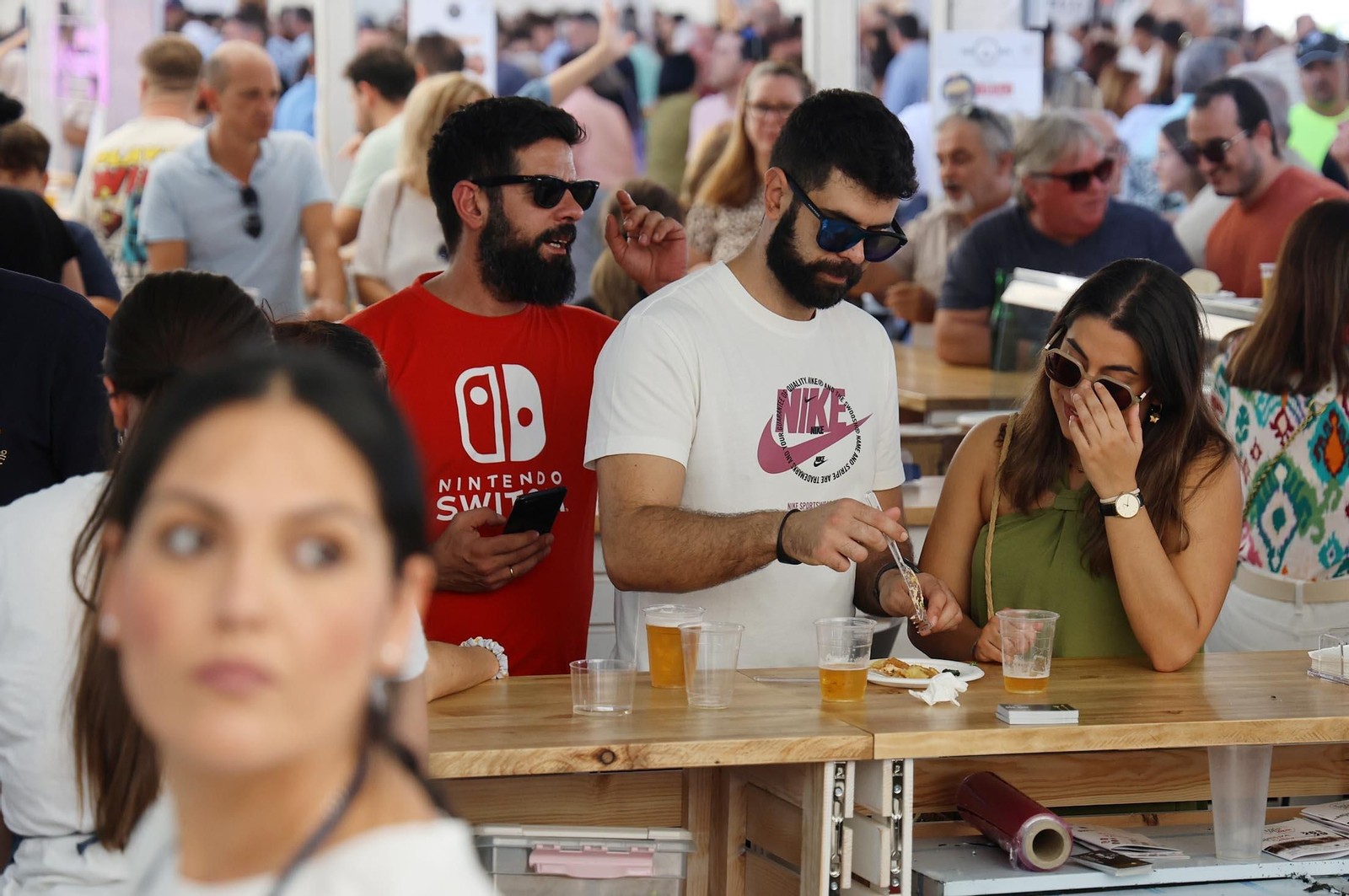 Imágenes de la Feria de la Tapa de Huelva en la mañana del domingo
