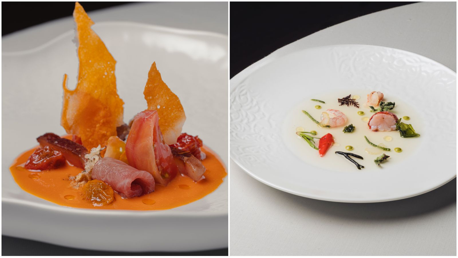 Tercer y primer pase del menú degustación de René.