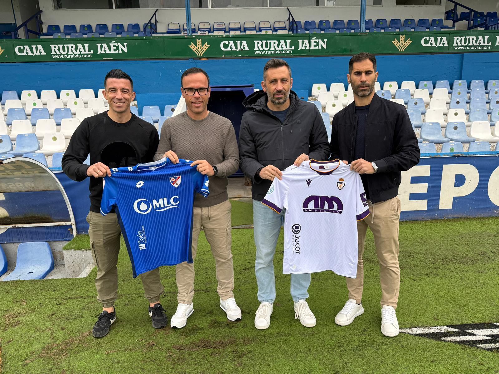 Hugo Díaz, Miguel de la Fuente, Manolo Herrero y Javi Moyano, en Linarejos.