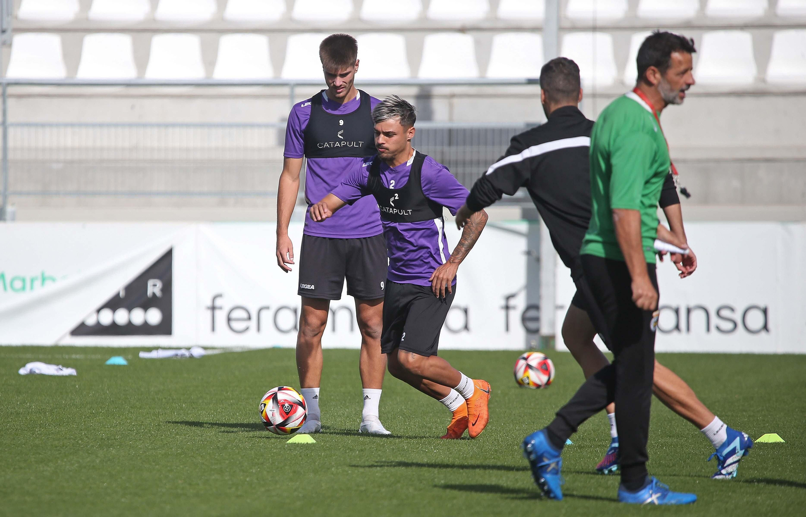 Fotos del entrenamiento de la Balona