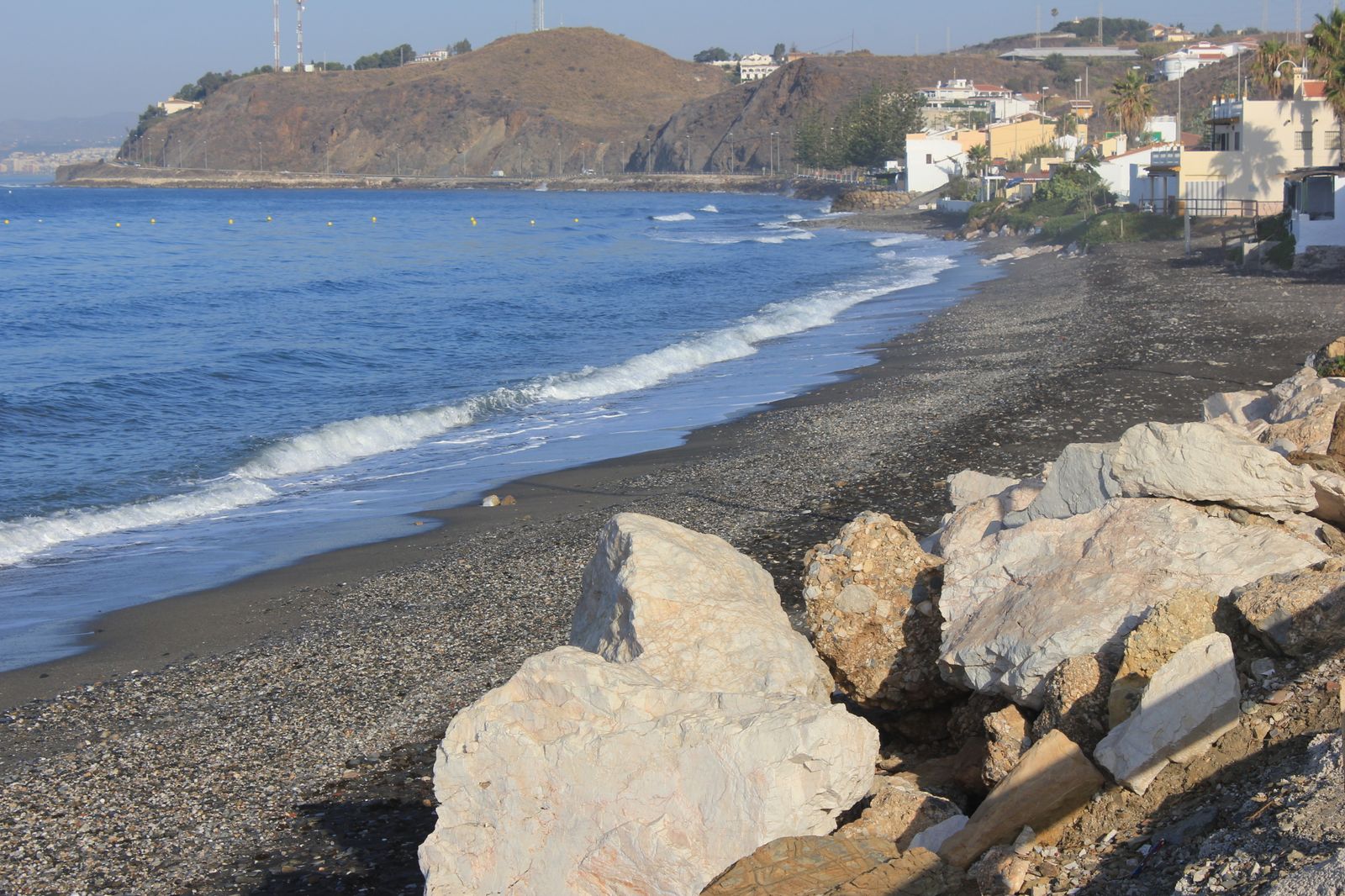 La playa de Lagos, en la frontera con el litoral de Torrox.