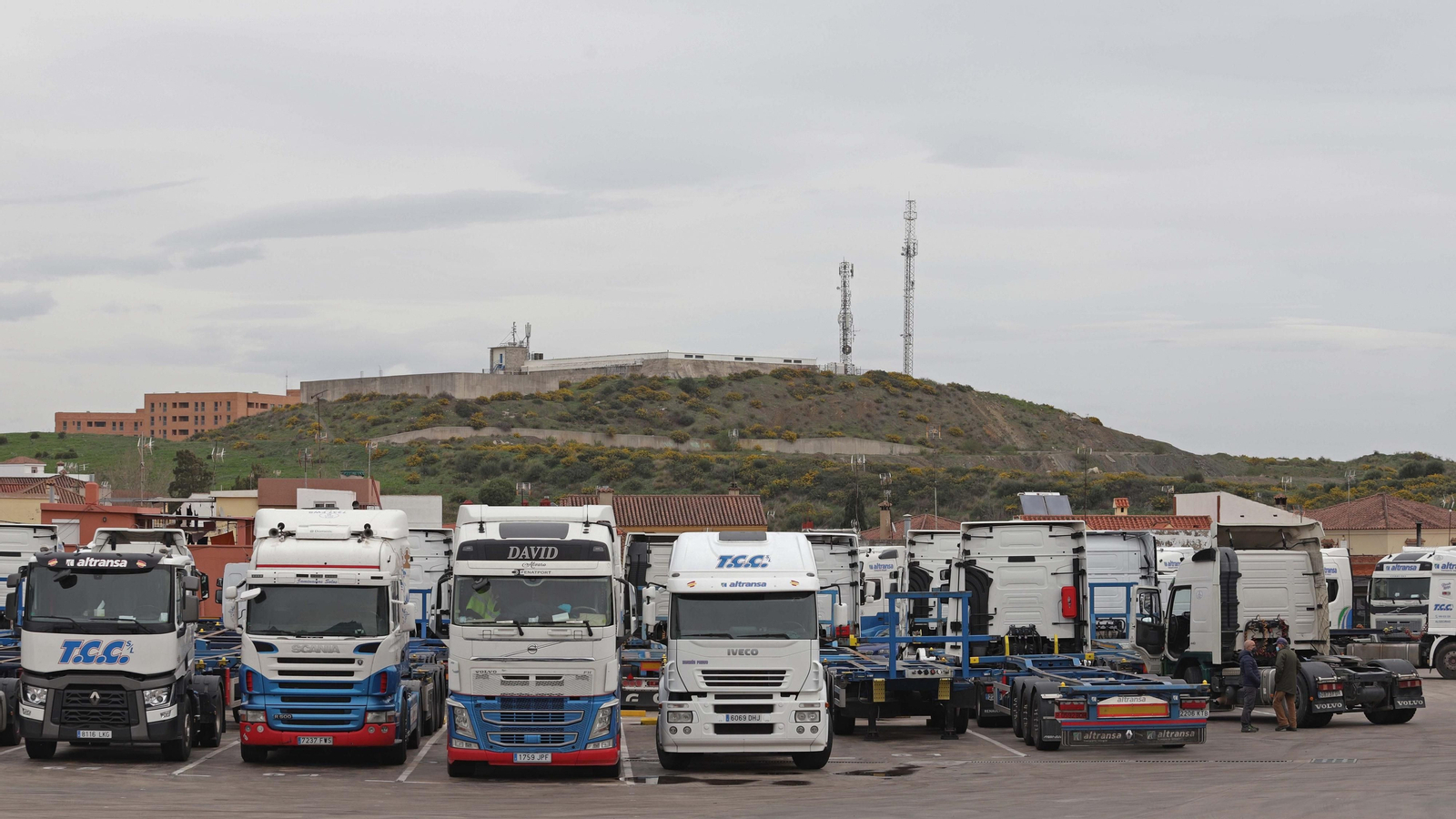 Fotos de la cuarta jornada de huelga de camioneros en Algeciras
