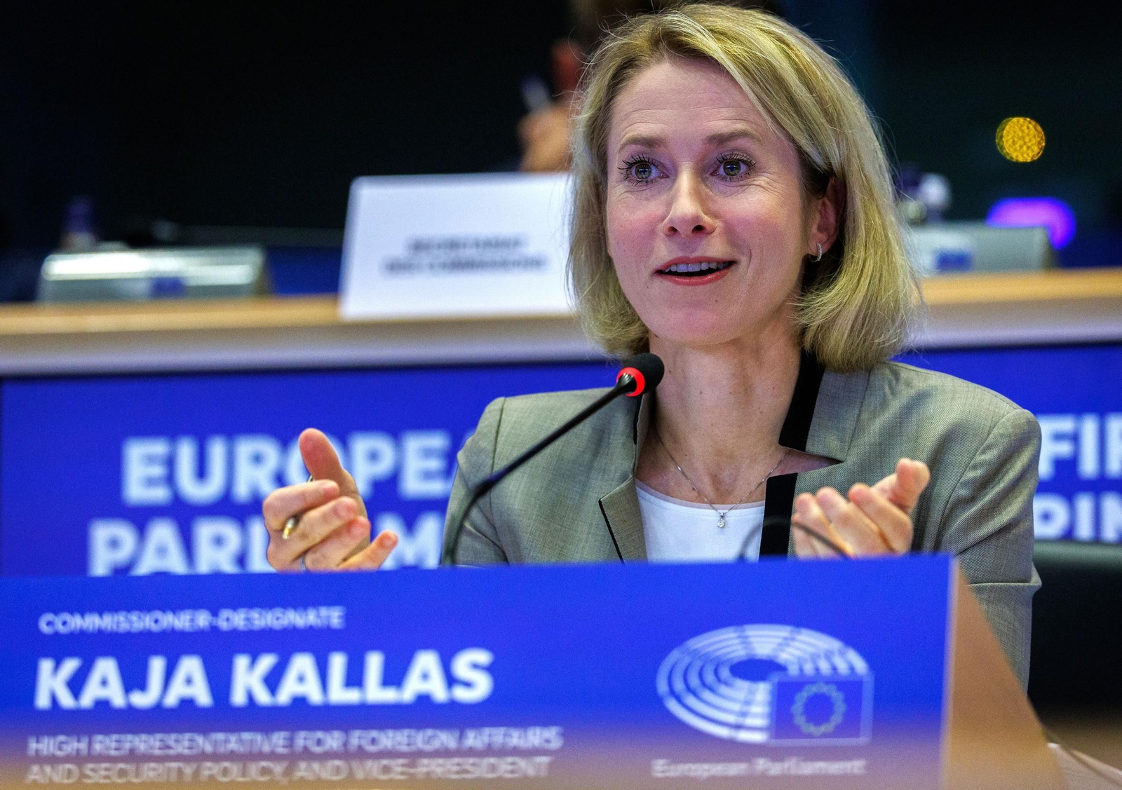 La candidata a Alta Representante de la UE, Kaja Kallas. La candidata a Alta Representante de la UE, Kaja Kallas.