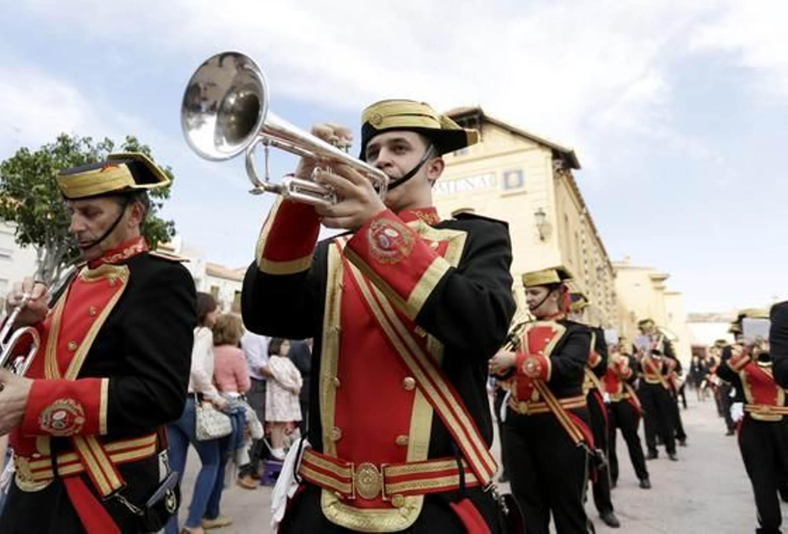 Agrupación musical que acompaña a Huerto.

Foto: Marilu Báez / L. M. Gómez Pozo