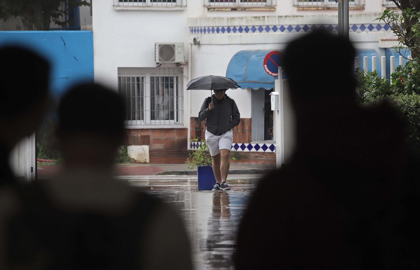 Fotos de la lluvia provocada por la borrasca atlántica en Algeciras