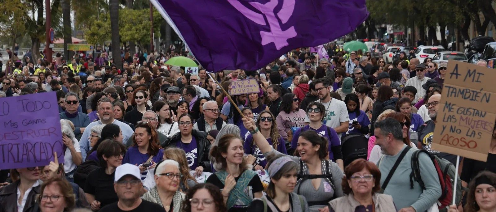 La manifestación del 8M en Sevilla, 2026.