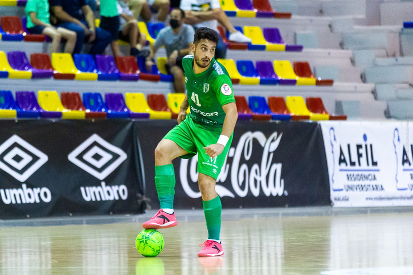 Joaki, en un partido con el UMA Antequera.