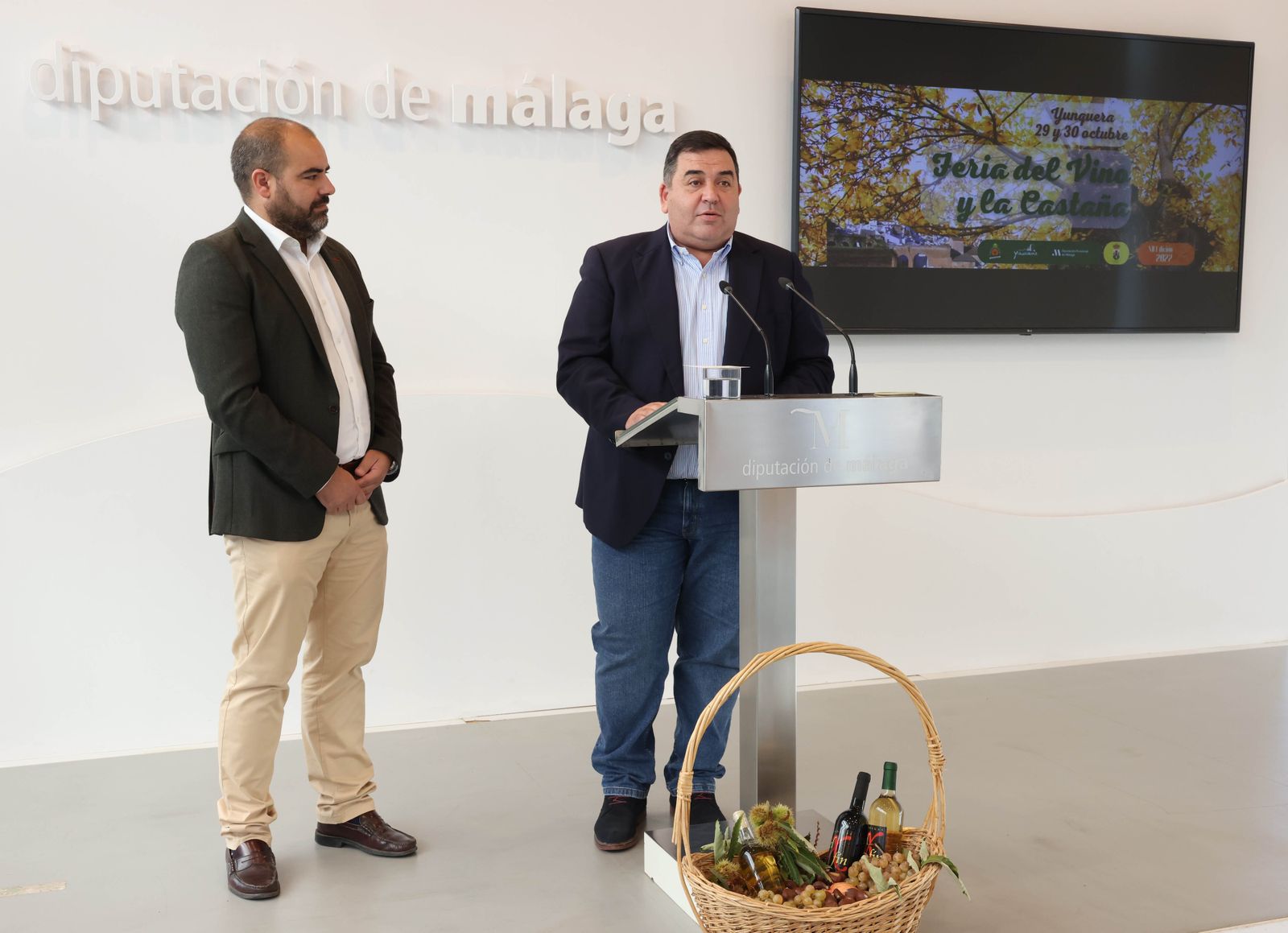 Presentación de la feria de la castaña y el vino de Yunquera.