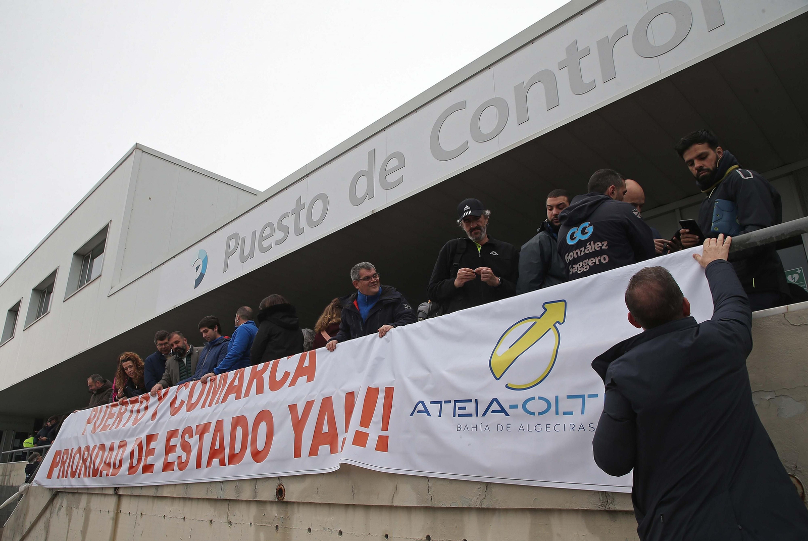 Fotos de la concentración en el PIF del puerto de Algeciras