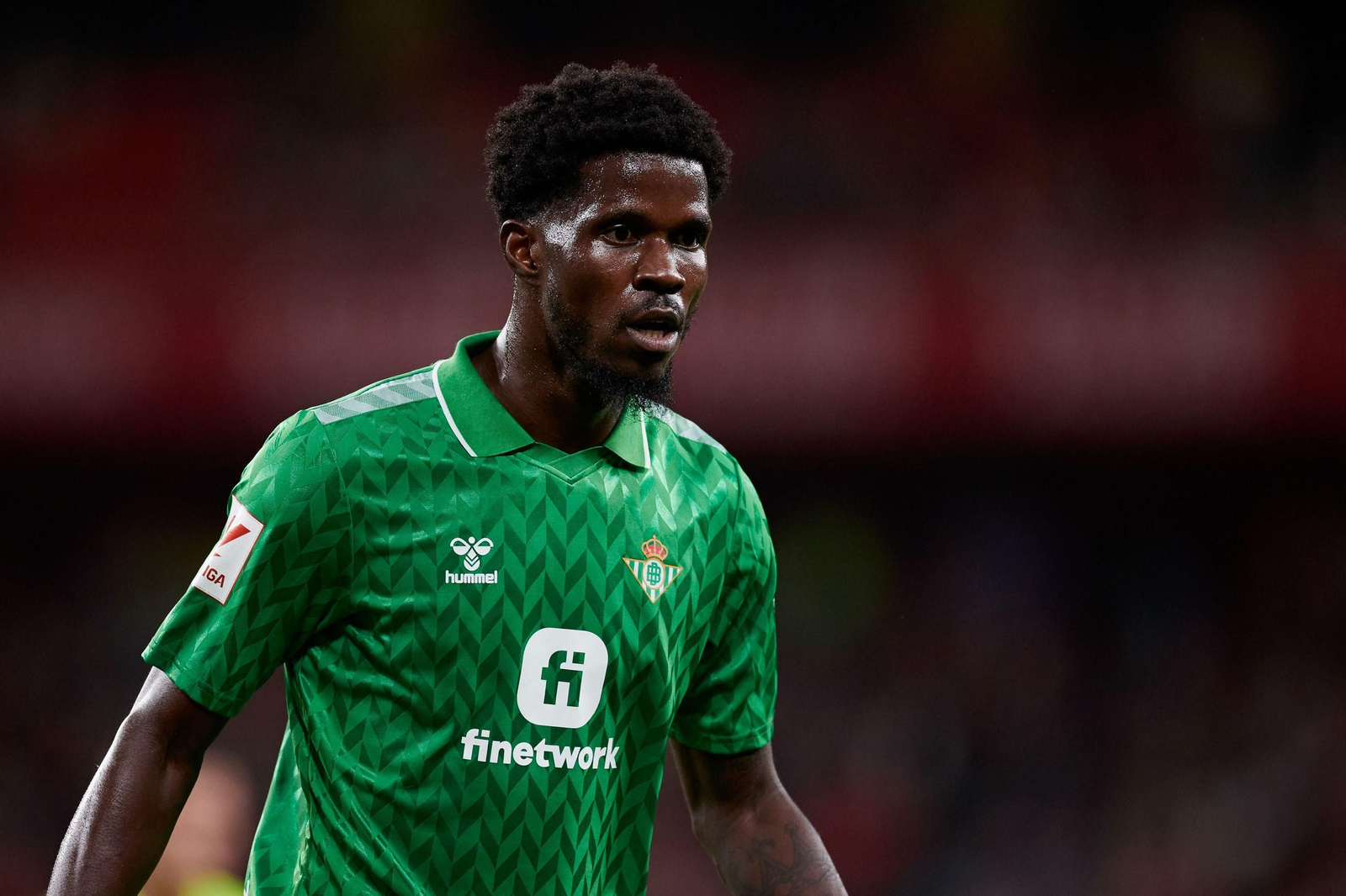 Paul Akouokou, ante el Athletic el pasado domingo.