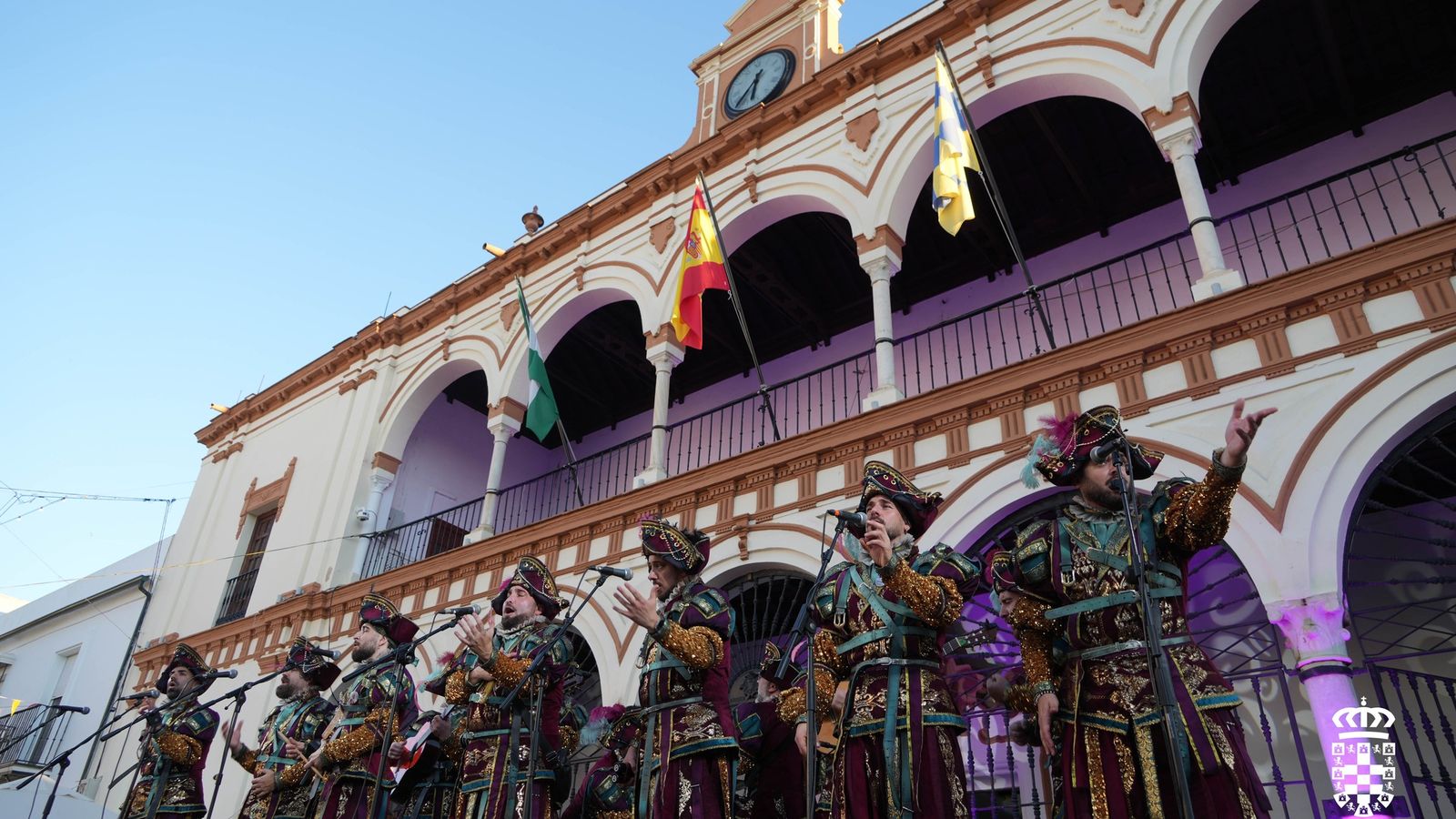 Del Jona durante su actuación en la feria.