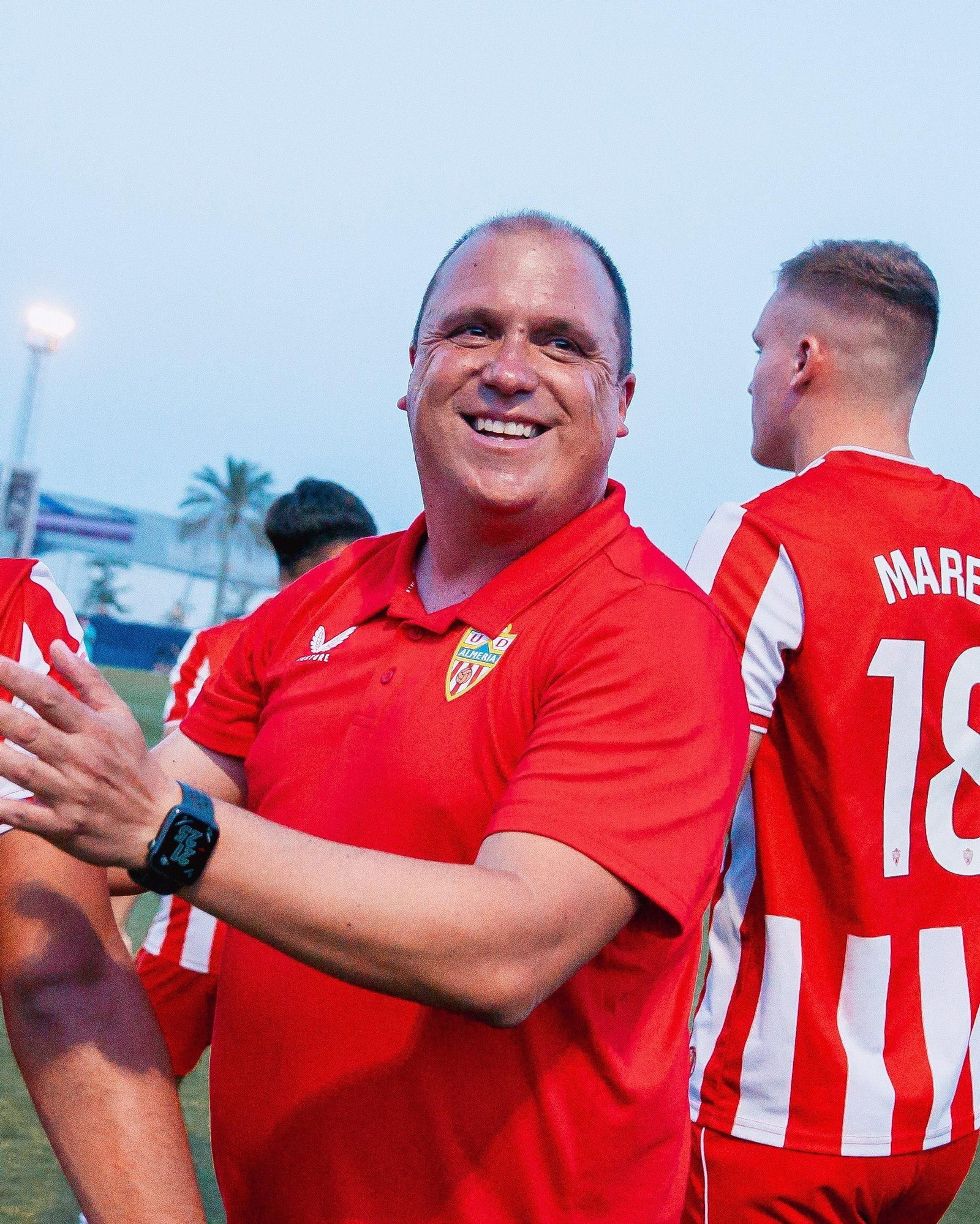 Alberto Lasarte, celebrando el pase a la segunda ronda.