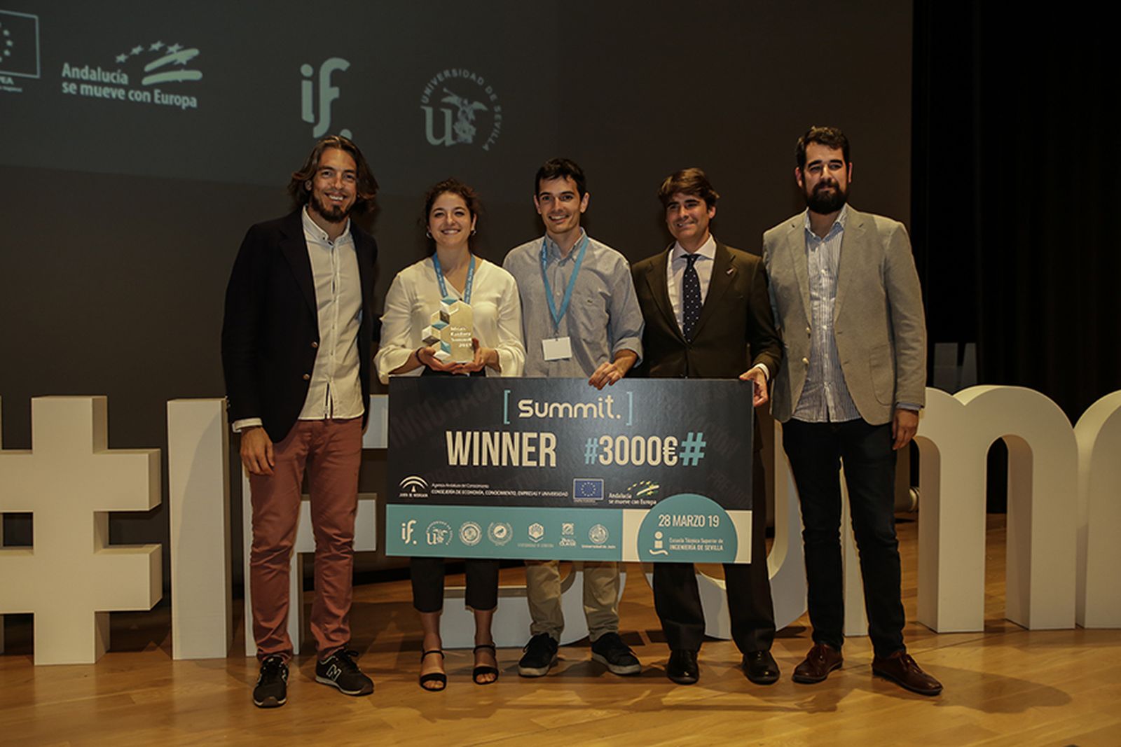 Ganadores de la primera edición de Ideas Factory Summit.