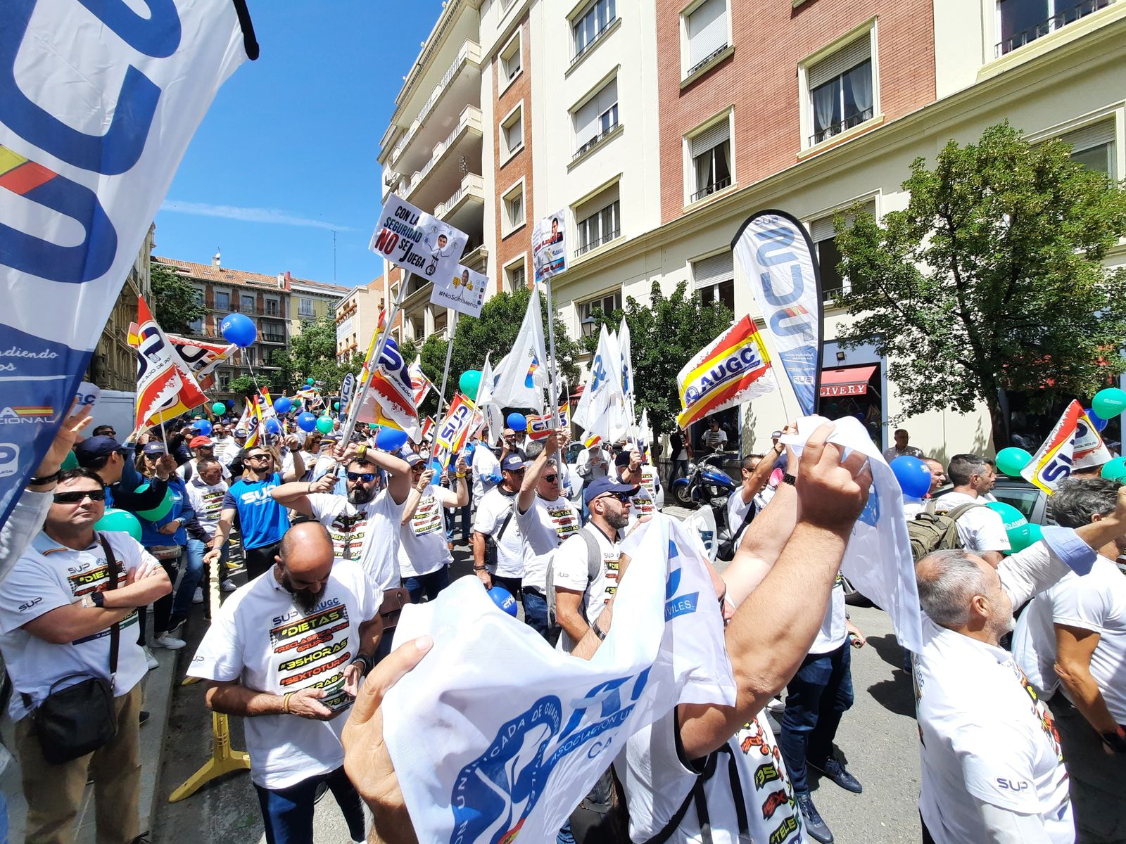 Concentración de AUGC y SUP en Madrid.