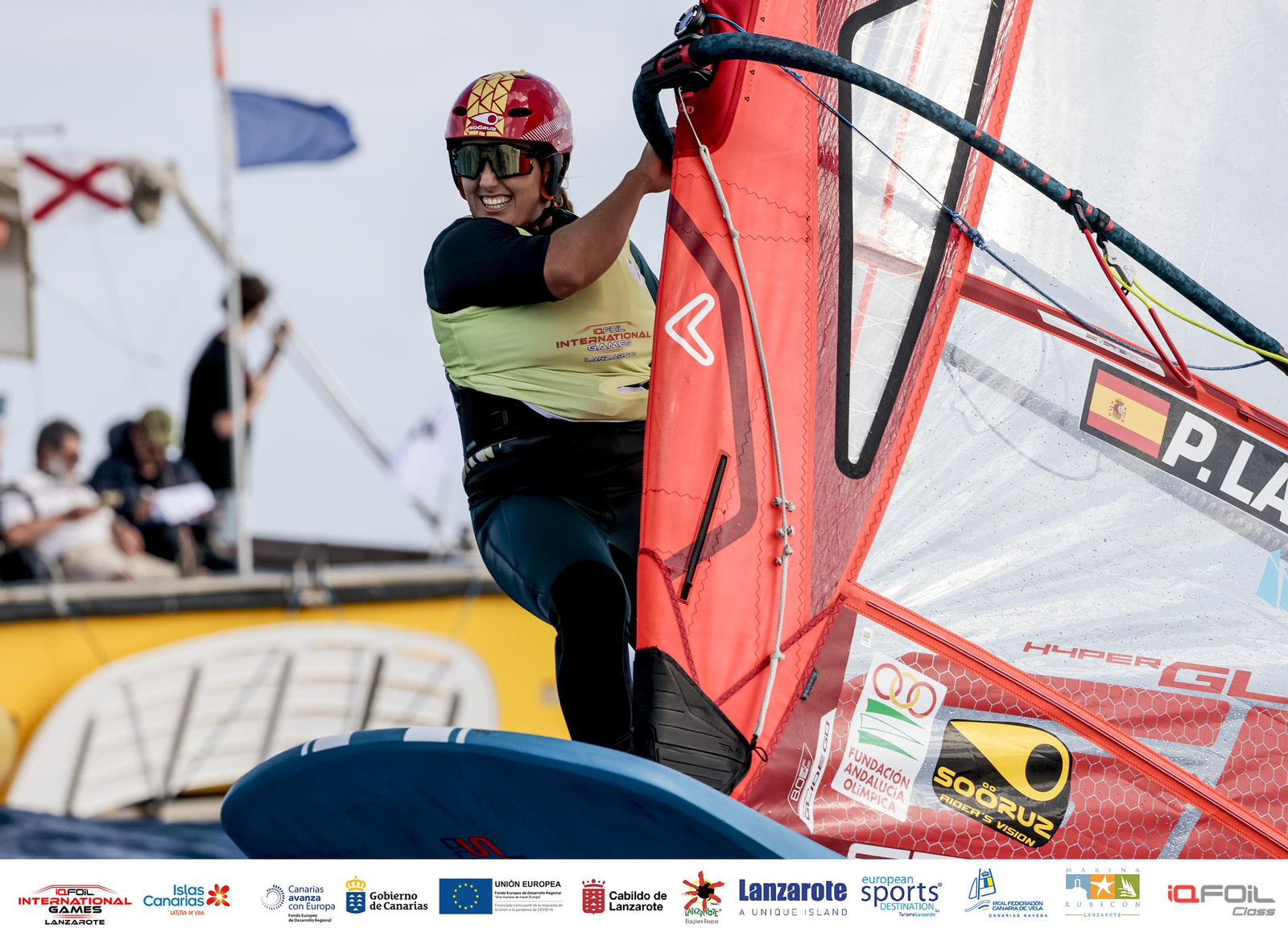 La sevillana Pilar Lamadrid, en las aguas de Lanzarote.