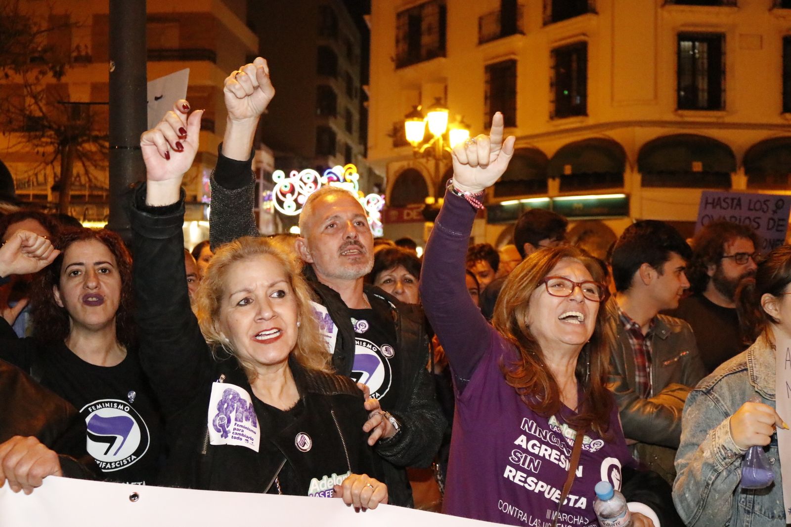 Imágenes de la manifestación por el Día de la Mujer en La Línea