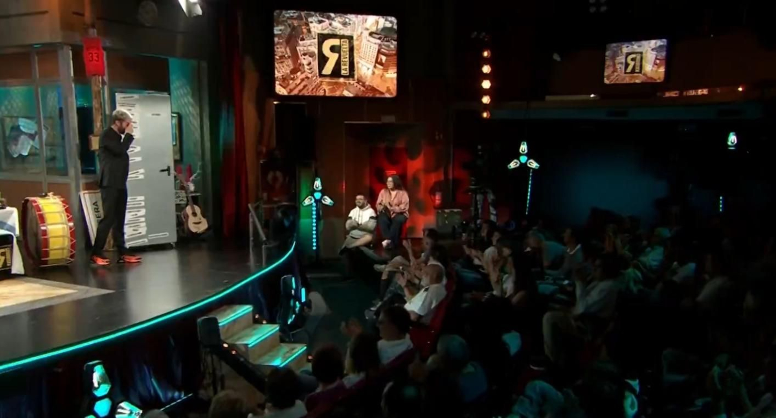 Un momento del programa con los protagonistas del público